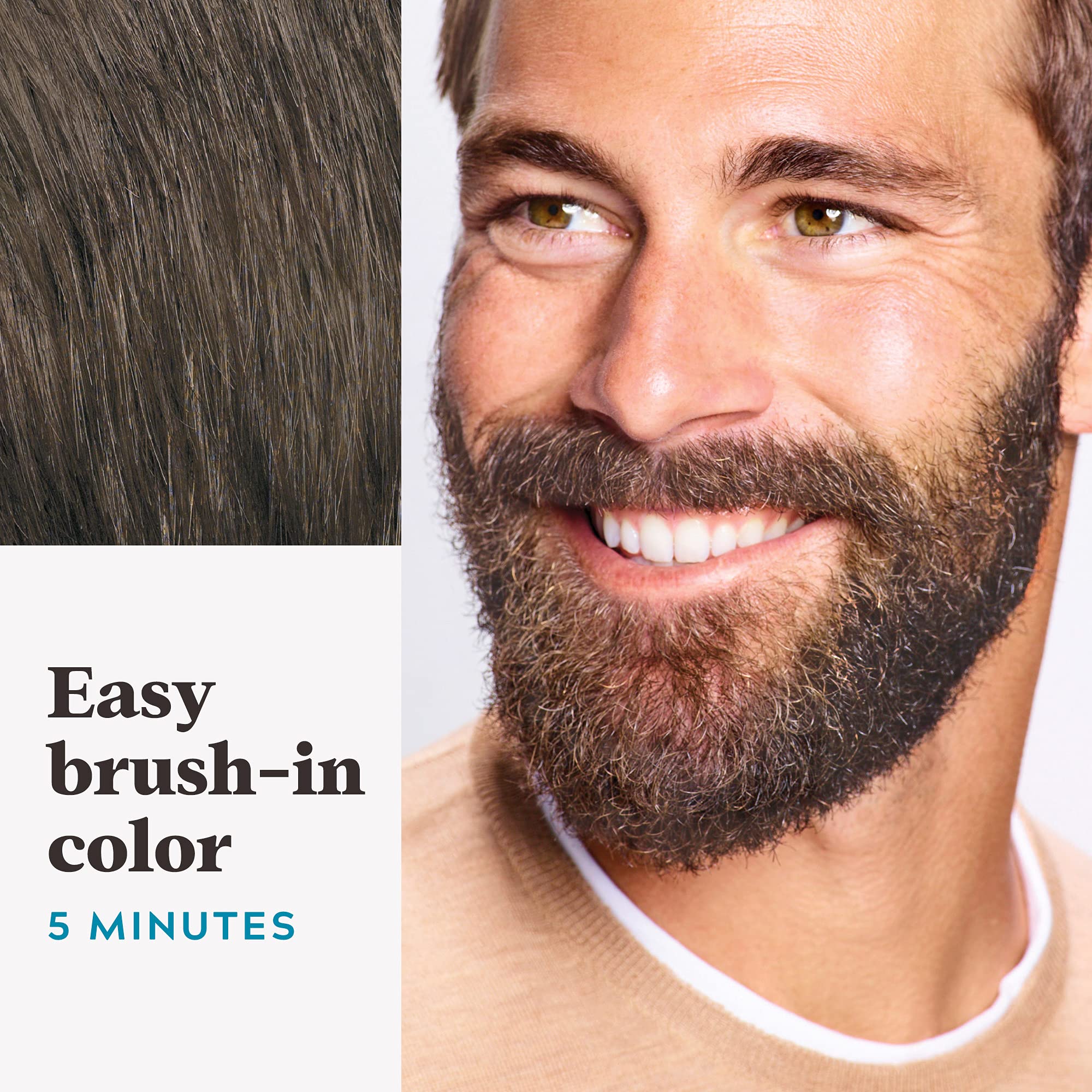 Foto 4 | Tinte Para Barba Solo Para Hombre, Bigote Y Barba, Marrón Oscuro Medio - Venta Internacional.