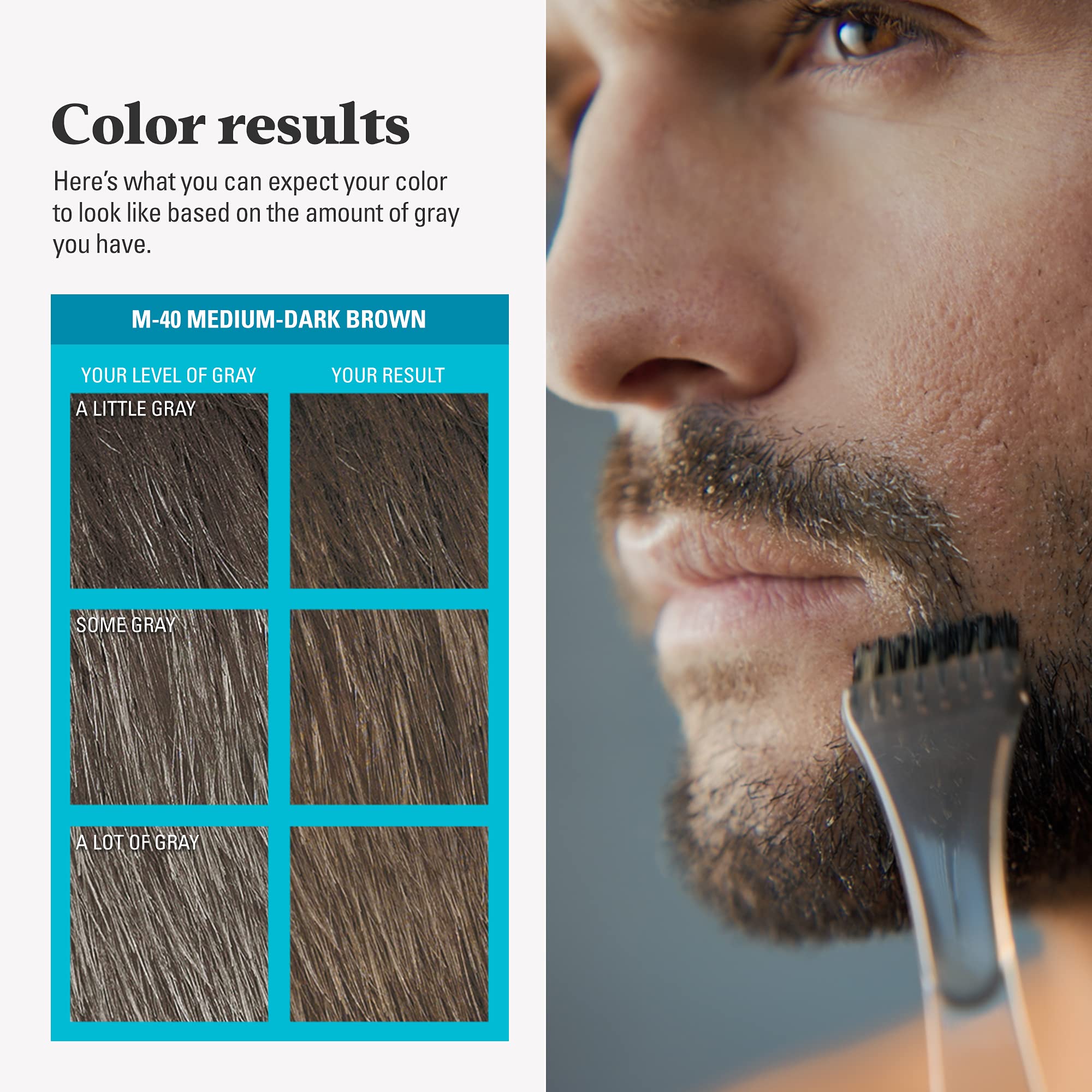 Foto 7 pulgar | Tinte Para Barba Solo Para Hombre, Bigote Y Barba, Marrón Oscuro Medio - Venta Internacional.