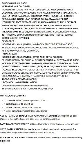 Foto 3 pulgar | Haircolour Gel Herbatint Permanent 6n Rubio Oscuro - Venta Internacional.