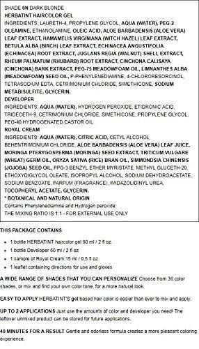 Foto 4 pulgar | Haircolour Gel Herbatint Permanent 6n Rubio Oscuro - Venta Internacional.