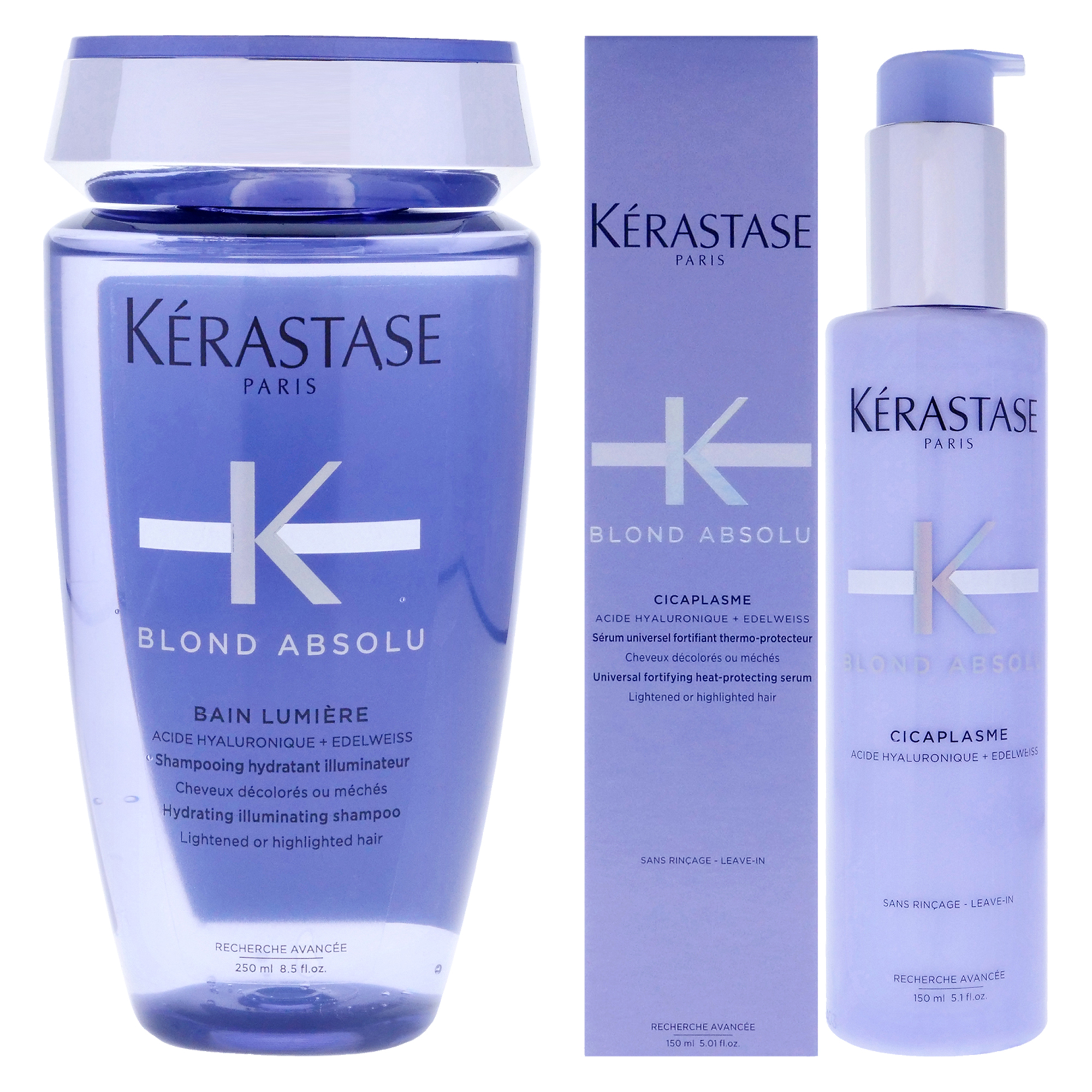 Kit De Cuidado Del Cabello Kerastase Blond Absolu Bain Ultra-violet, 2 Piezas - Venta Internacional.