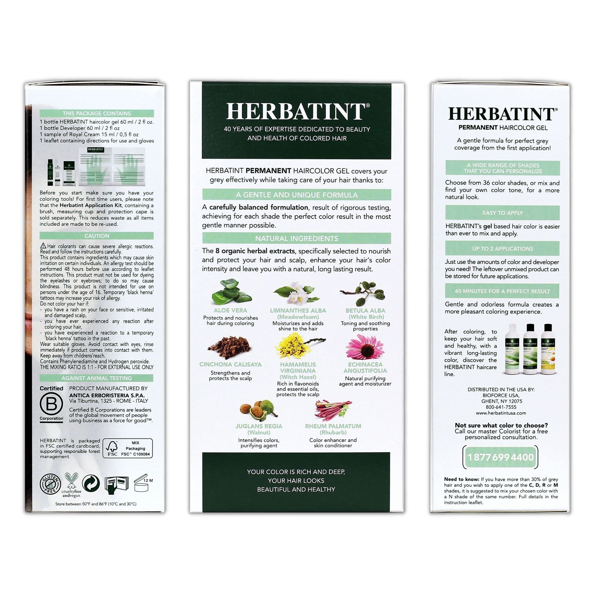 Foto 3 pulgar | Gel Para Teñir El Cabello Herbatint 4n Chestnut 135 Ml Sin Alcohol, Vegano - Venta Internacional.