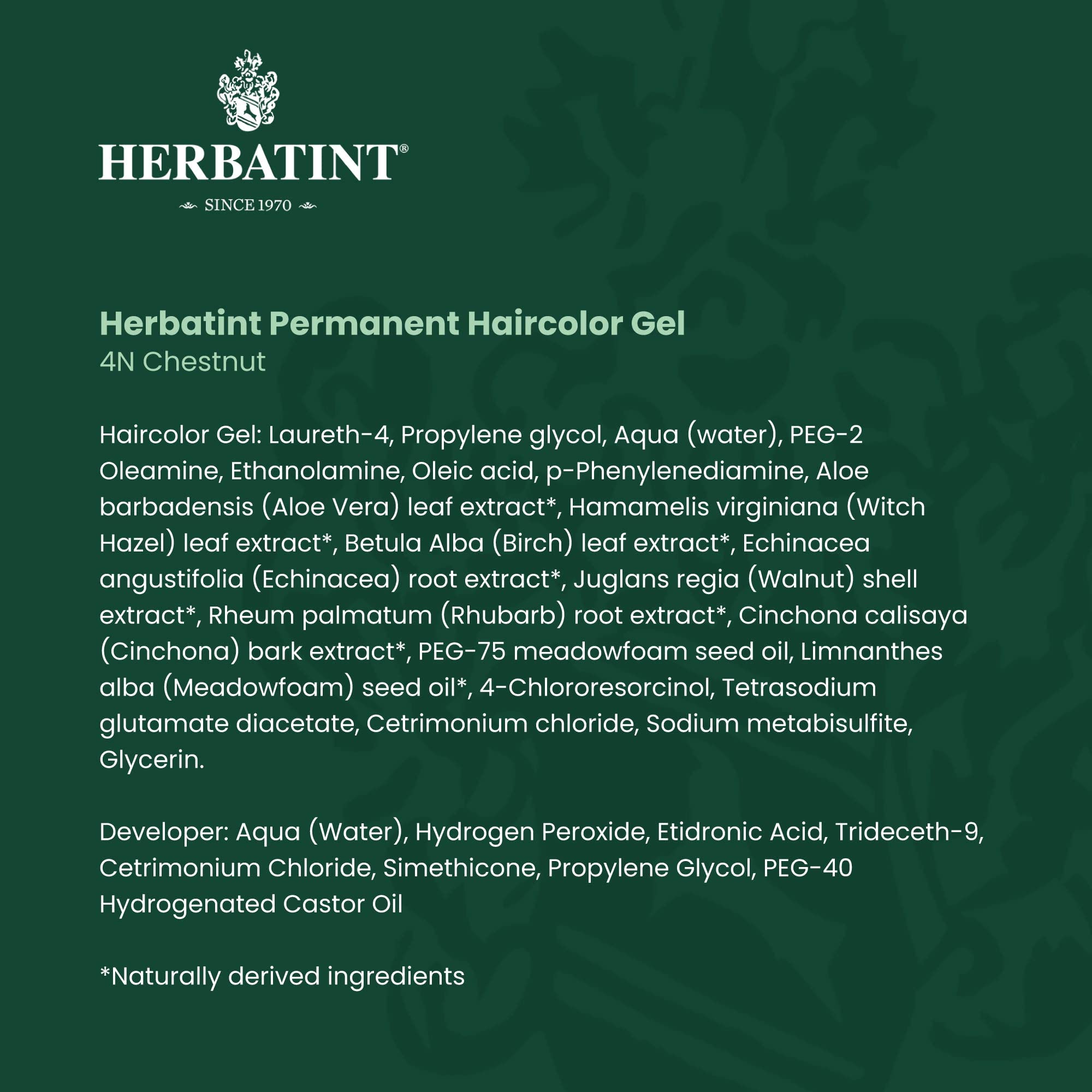 Foto 8 pulgar | Gel Para Teñir El Cabello Herbatint 4n Chestnut 135 Ml Sin Alcohol, Vegano - Venta Internacional.
