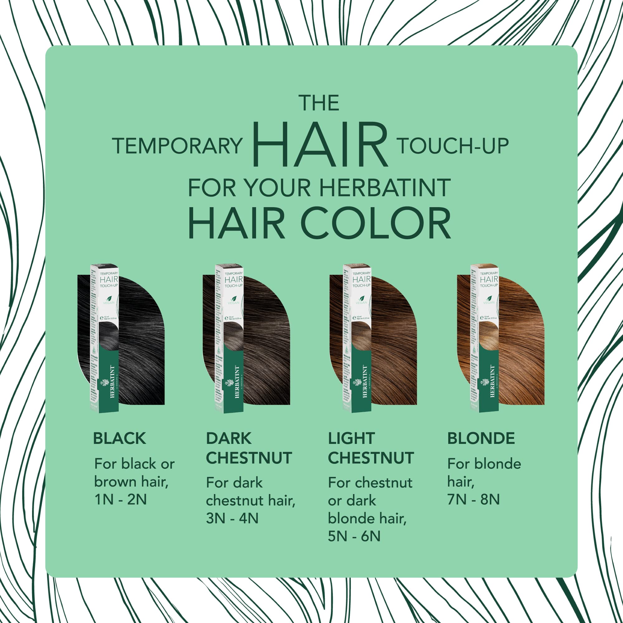 Foto 6 | Hair Touch-up Herbatint Temporary Dark Chestnut, 3.3 Oz, Vegano - Venta Internacional.
