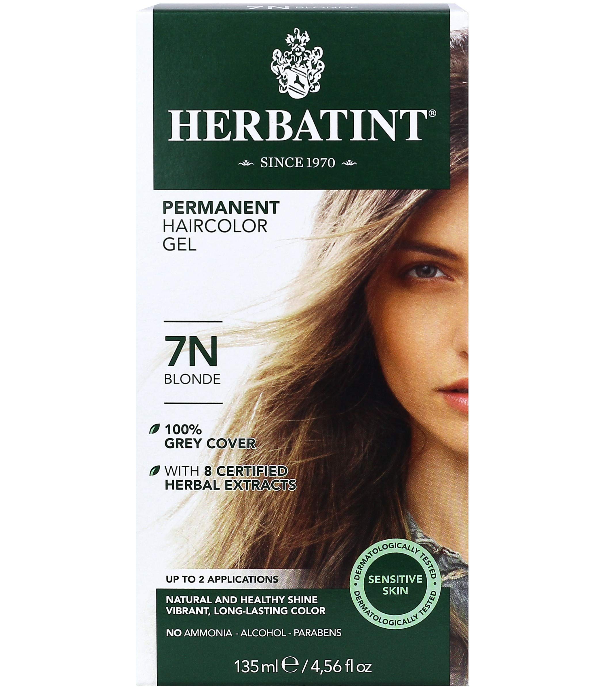 Foto 2 pulgar | Gel Para Teñir El Cabello Herbatint 7n Blonde 135 Ml Sin Alcohol, Vegano - Venta Internacional.