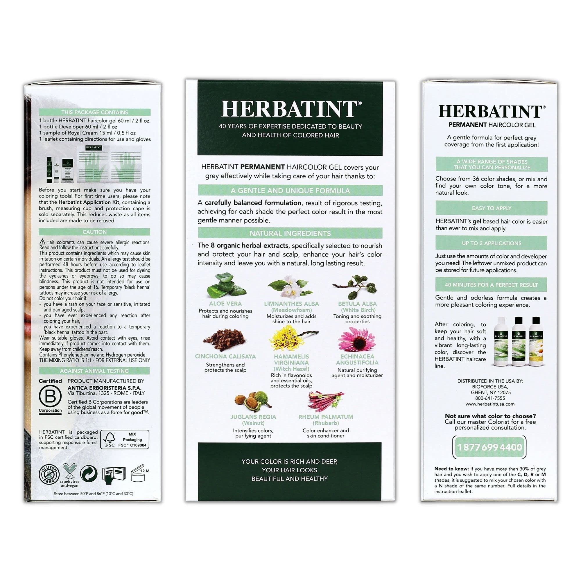 Foto 3 pulgar | Gel Para Teñir El Cabello Herbatint 7n Blonde 135 Ml Sin Alcohol, Vegano - Venta Internacional.