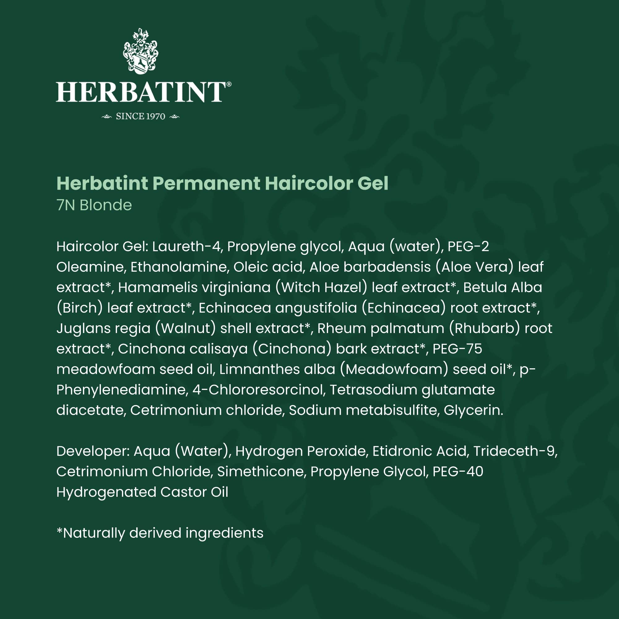 Foto 8 pulgar | Gel Para Teñir El Cabello Herbatint 7n Blonde 135 Ml Sin Alcohol, Vegano - Venta Internacional.