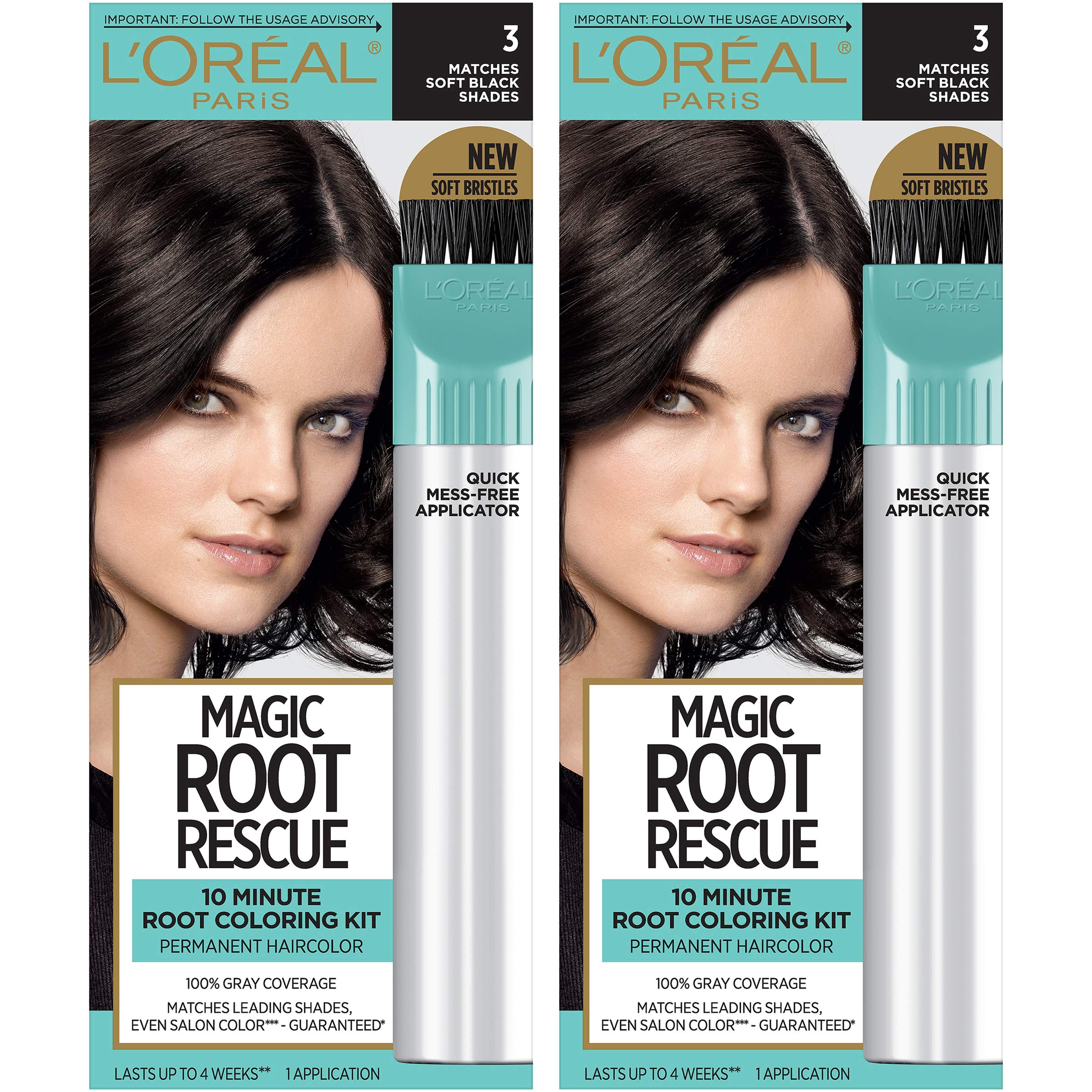 Tinte para Cabello L'oreal Paris Magic Root Rescue Soft Black 2 Piezas - Venta Internacional