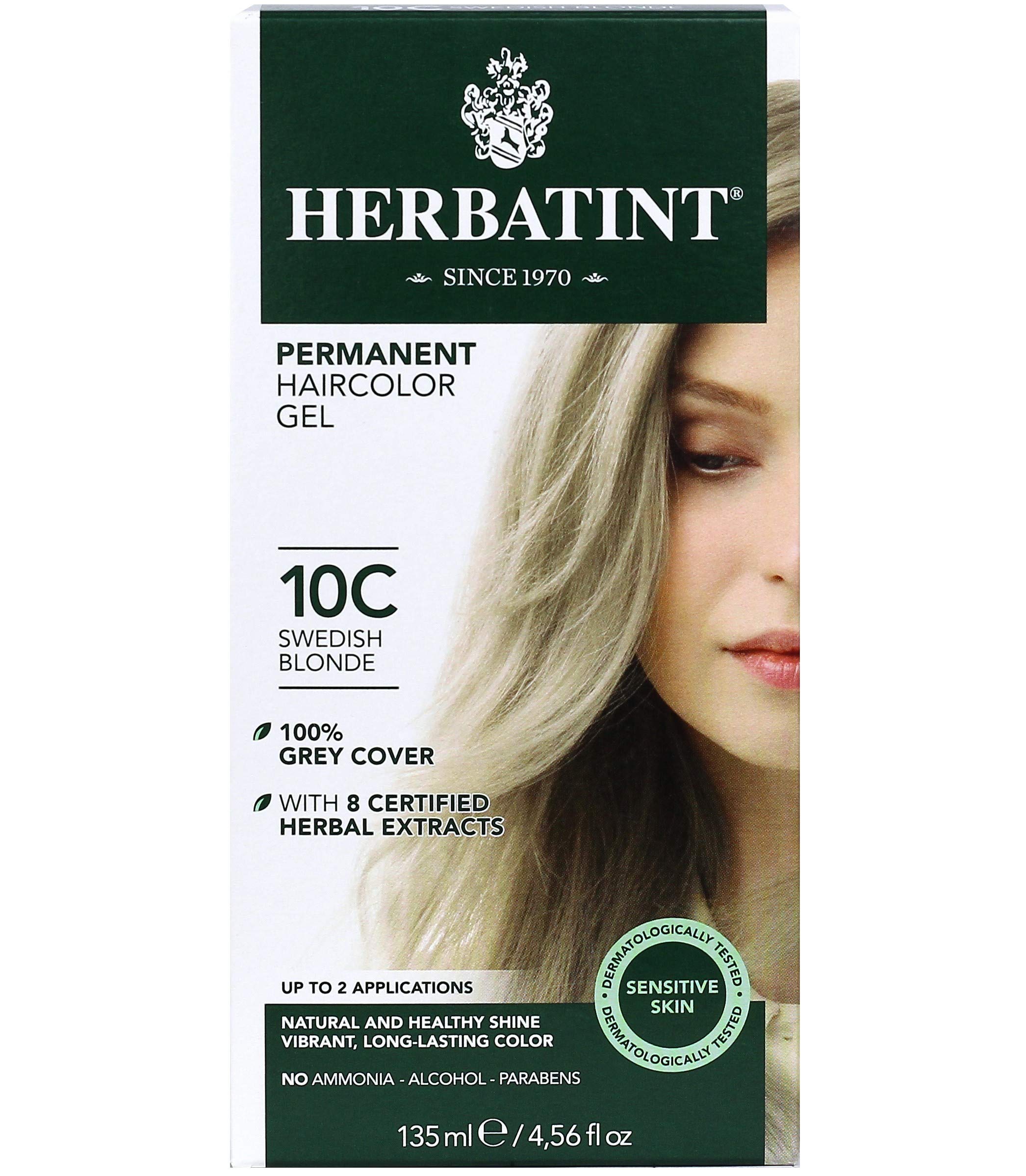 Foto 2 pulgar | Gel Para Teñir El Cabello Herbatint 10c, Rubio Sueco, 135 Ml, 100% Gris - Venta Internacional.
