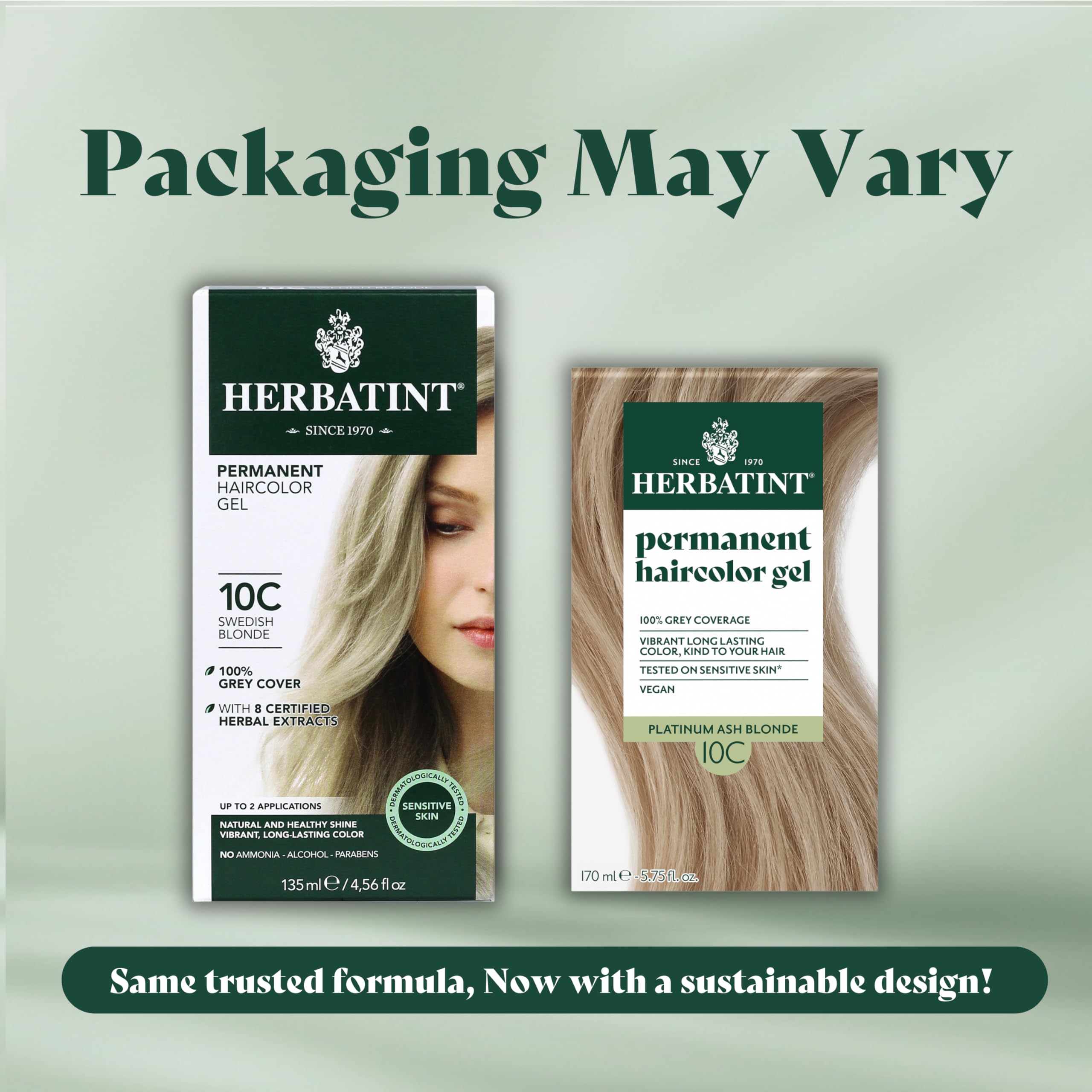 Foto 3 pulgar | Gel Para Teñir El Cabello Herbatint 10c, Rubio Sueco, 135 Ml, 100% Gris - Venta Internacional.