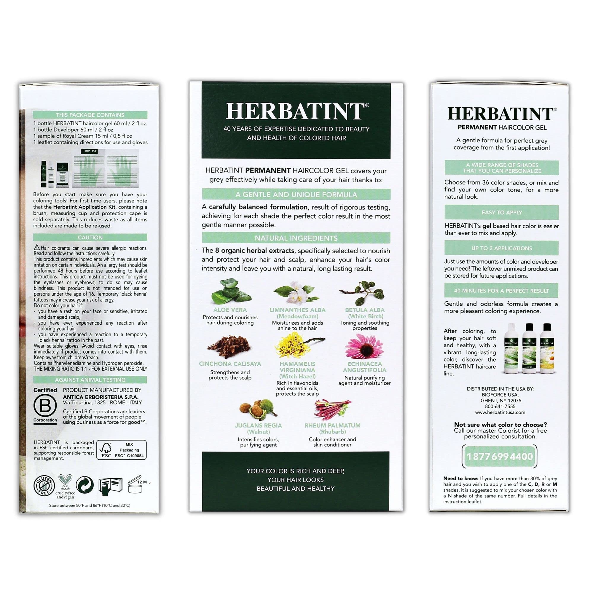 Foto 3 | Gel Para Teñir El Cabello Herbatint 10c, Rubio Sueco, 135 Ml, 100% Gris - Venta Internacional.