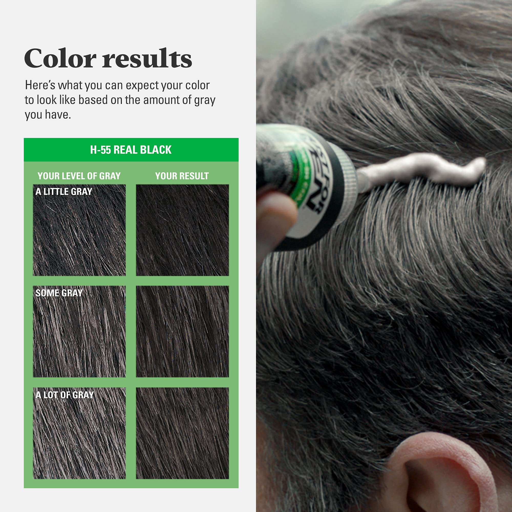 Foto 7 pulgar | Champú para Teñir el Cabello Just For Men Negro Real H-55 para Hombre- Venta Internacional