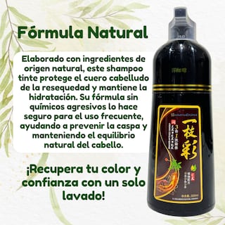 Foto 4 | Shampoo Tinte 500ml Natural Cubre Canas Instantáneo (color Morado)