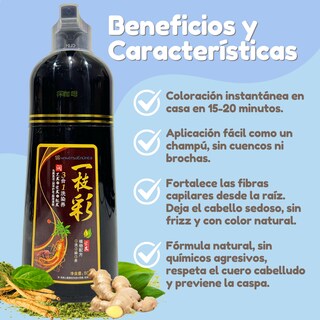 Foto 6 | Shampoo Tinte 500ml Natural Cubre Canas Instantáneo (color Café Claro)