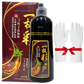 Foto 1 | Shampoo Tinte 500ml Natural Cubre Canas Instantáneo (color Café Oscuro)