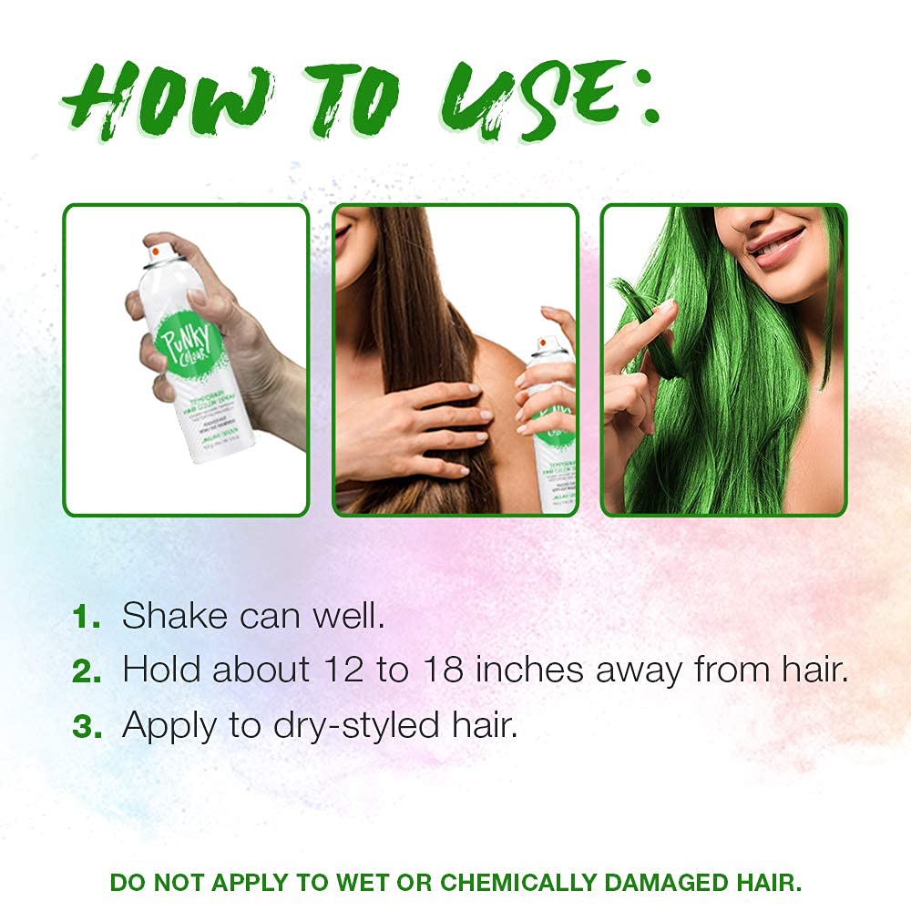 Foto 7 pulgar | Spray Temporal Para Teñir El Cabello Punky Jaguar Green, 100 Ml, Paquete De 2 - Venta Internacional.