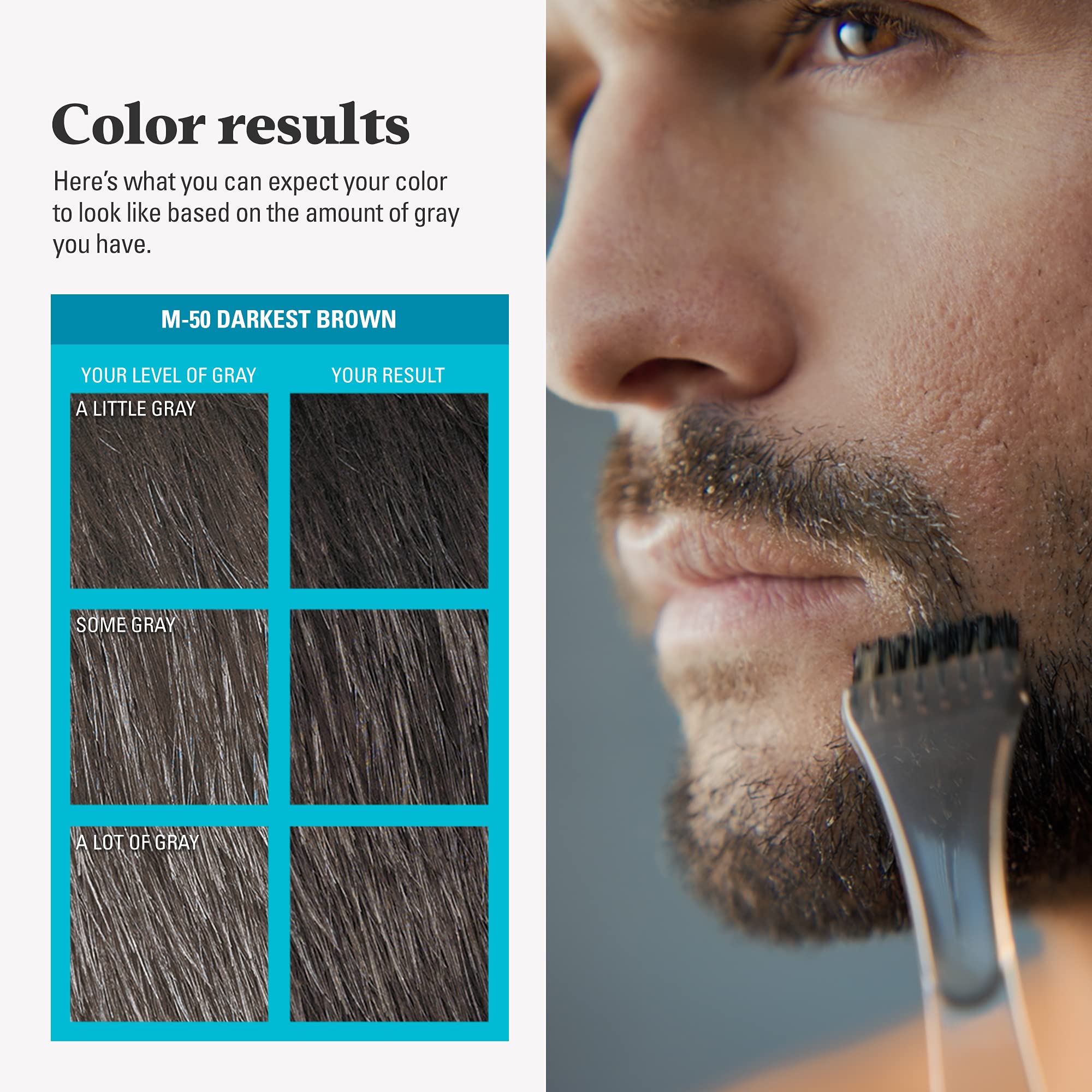 Foto 7 pulgar | Tinte Para Barba Solo Para Hombre, Bigote Y Barba, Marrón Más Oscuro M-50 - Venta Internacional.