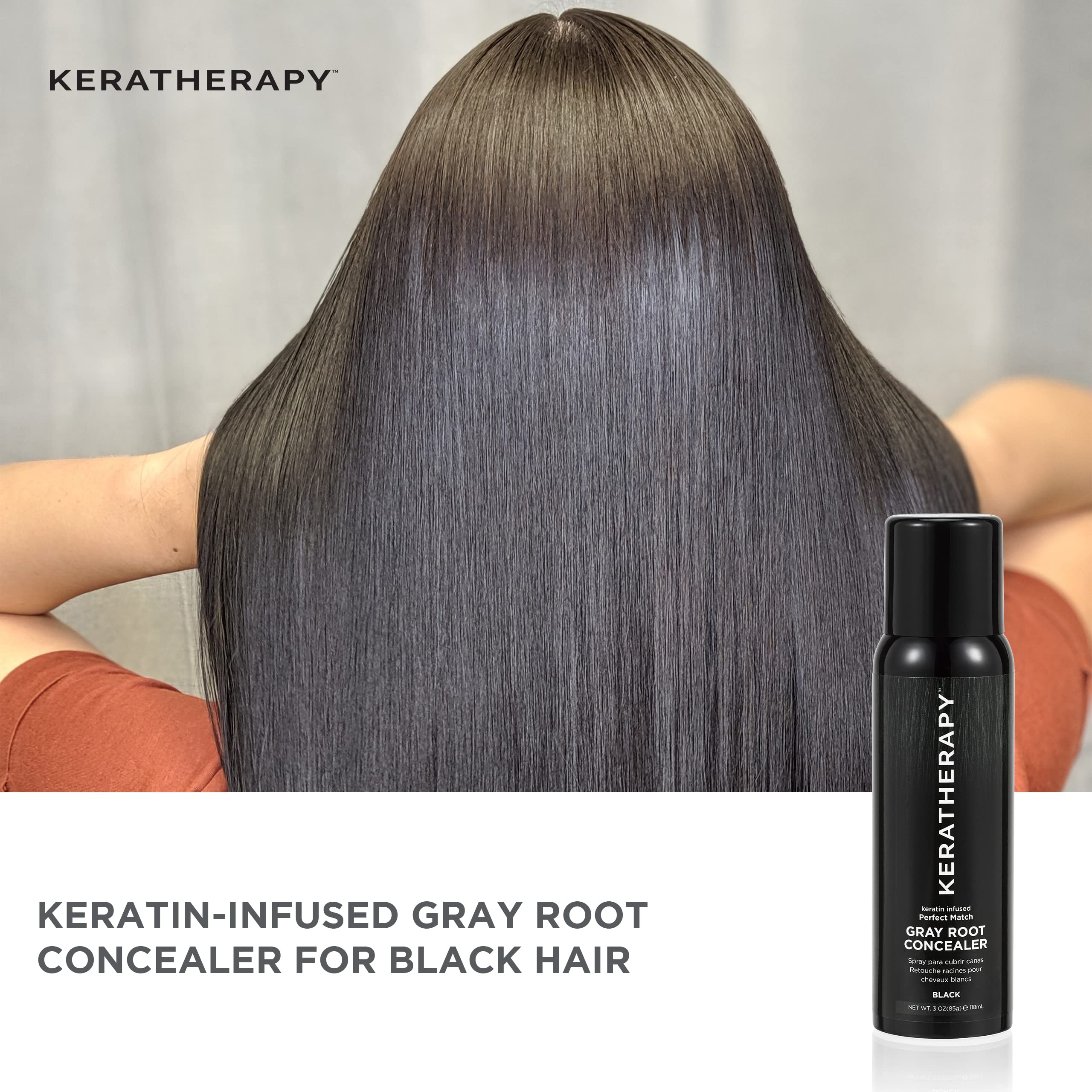 Foto 4 pulgar | Spray para Cubrir Canas Keratherapy 118 ml-Venta Internacional