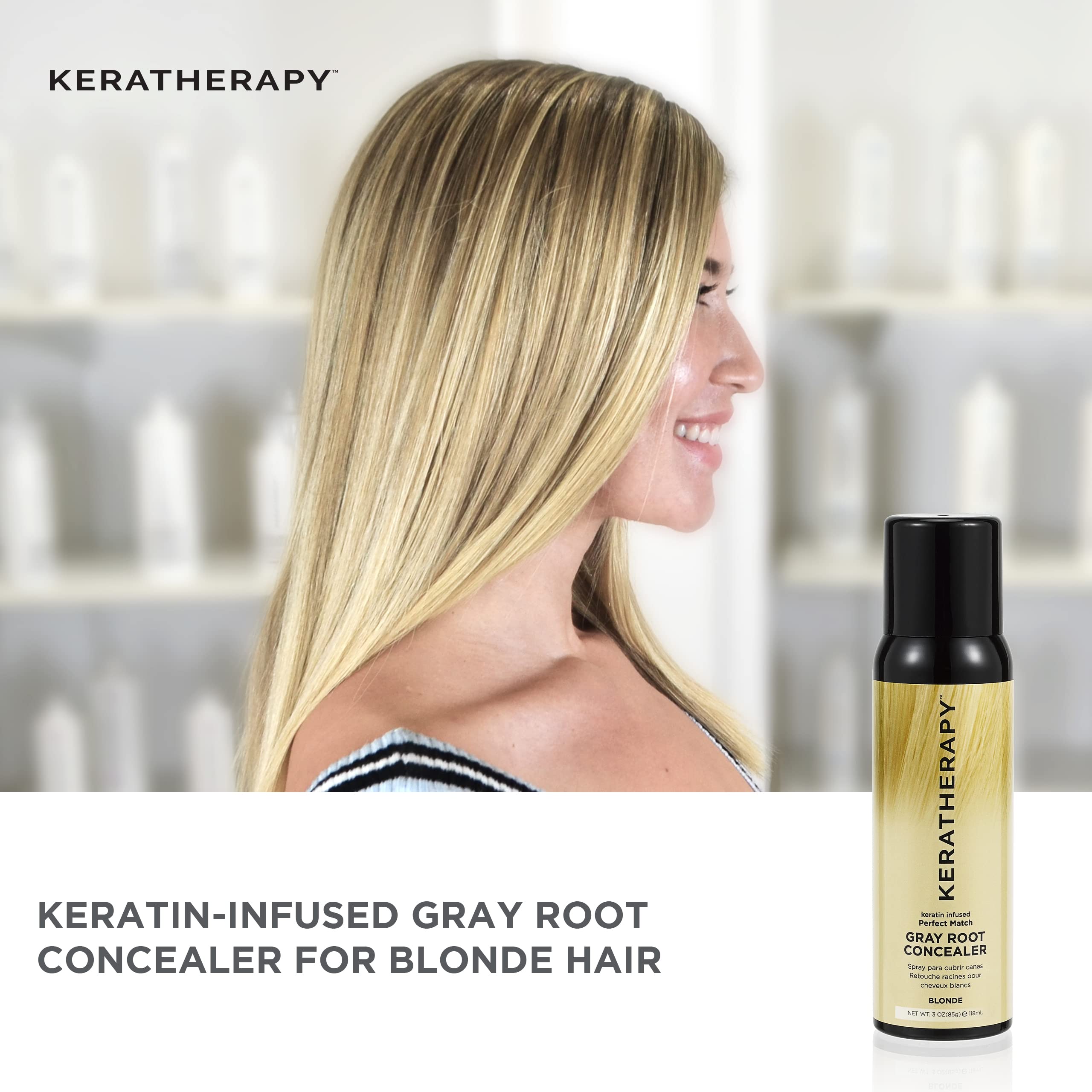 Foto 5 pulgar | Spray para Cubrir Canas Keratherapy 118 ml-Venta Internacional