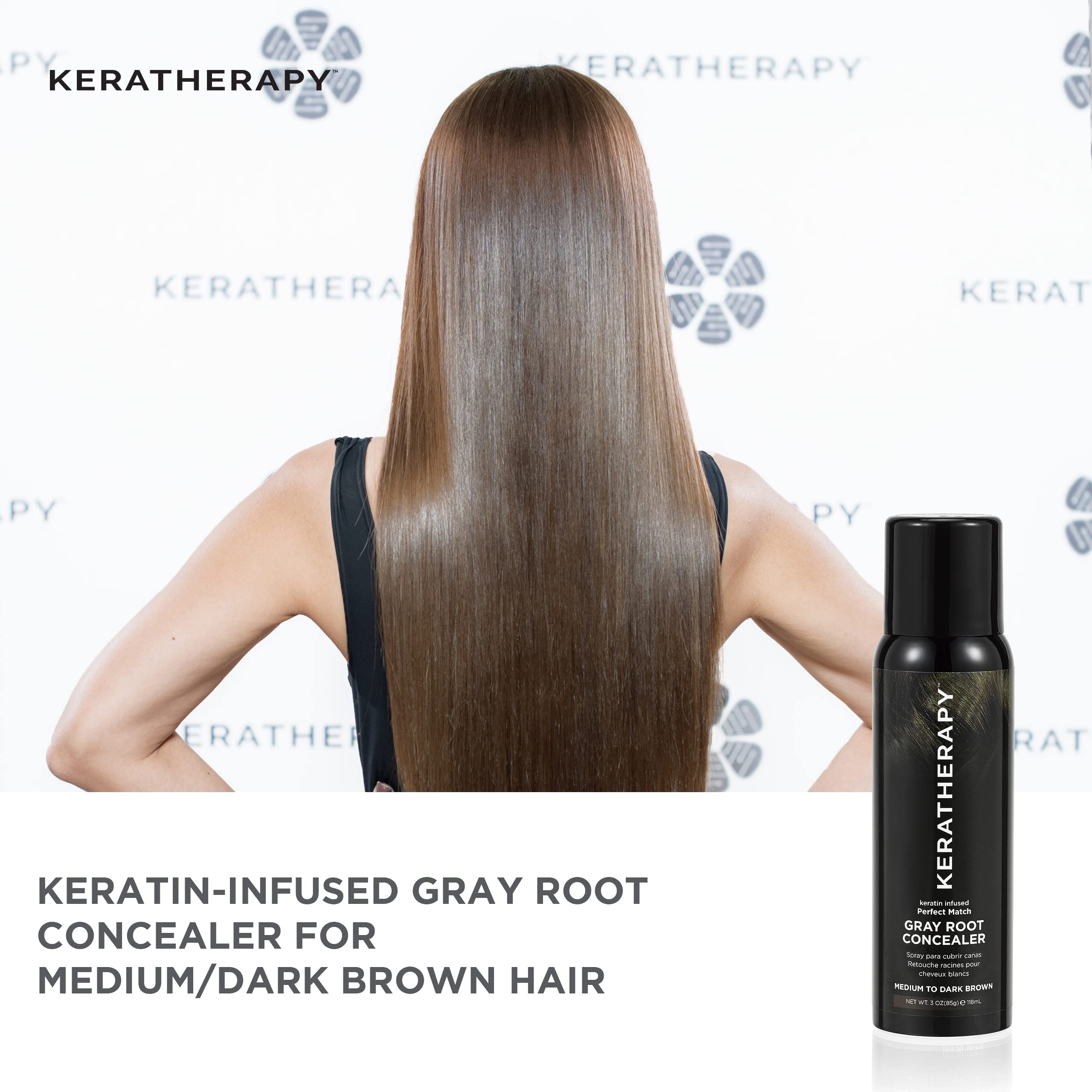 Foto 6 pulgar | Spray para Cubrir Canas Keratherapy 118 ml-Venta Internacional