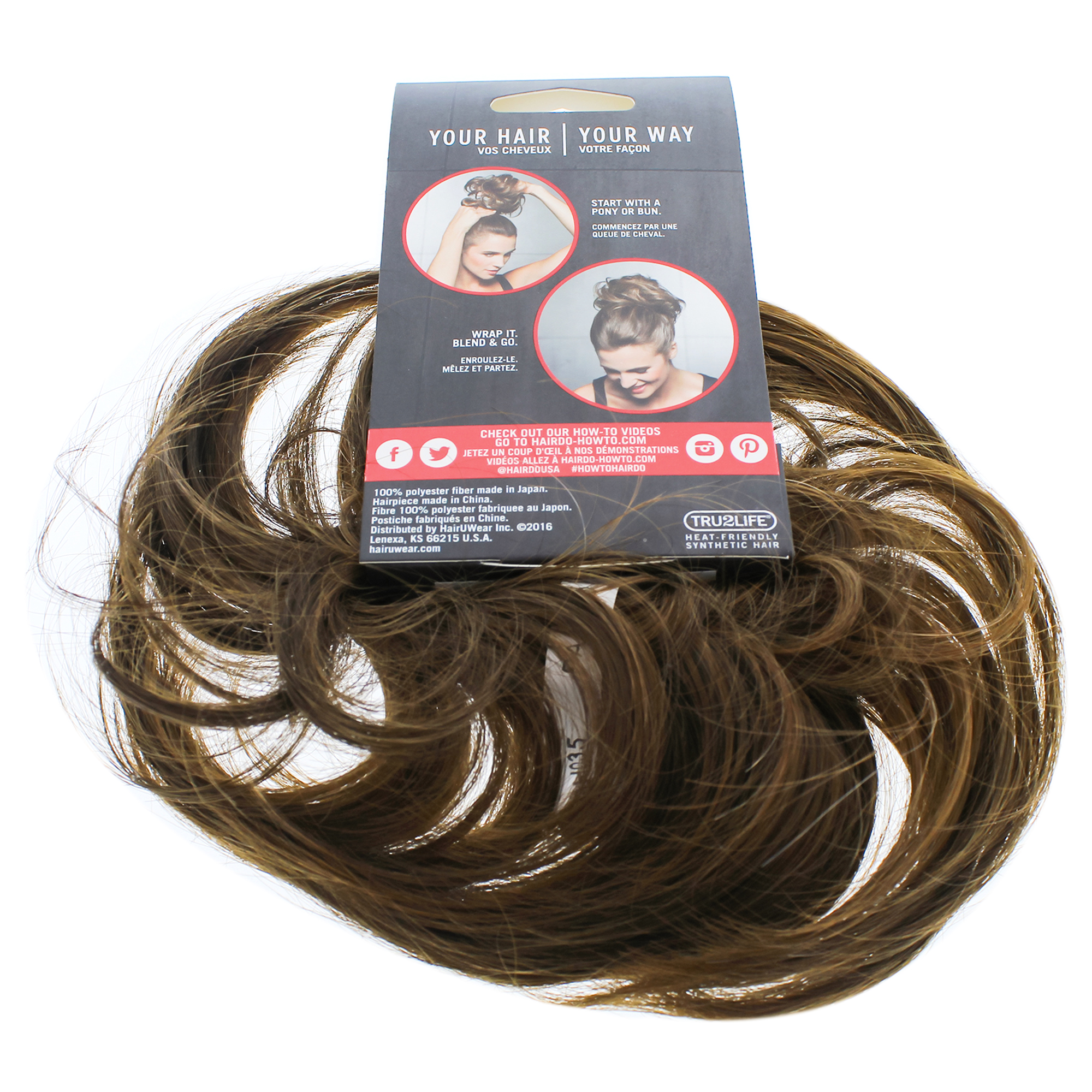 Foto 3 pulgar | Hair Wrap Hairdo Highlight Wrap R830 Ginger Brown Wrap Para Mujer - Venta Internacional.