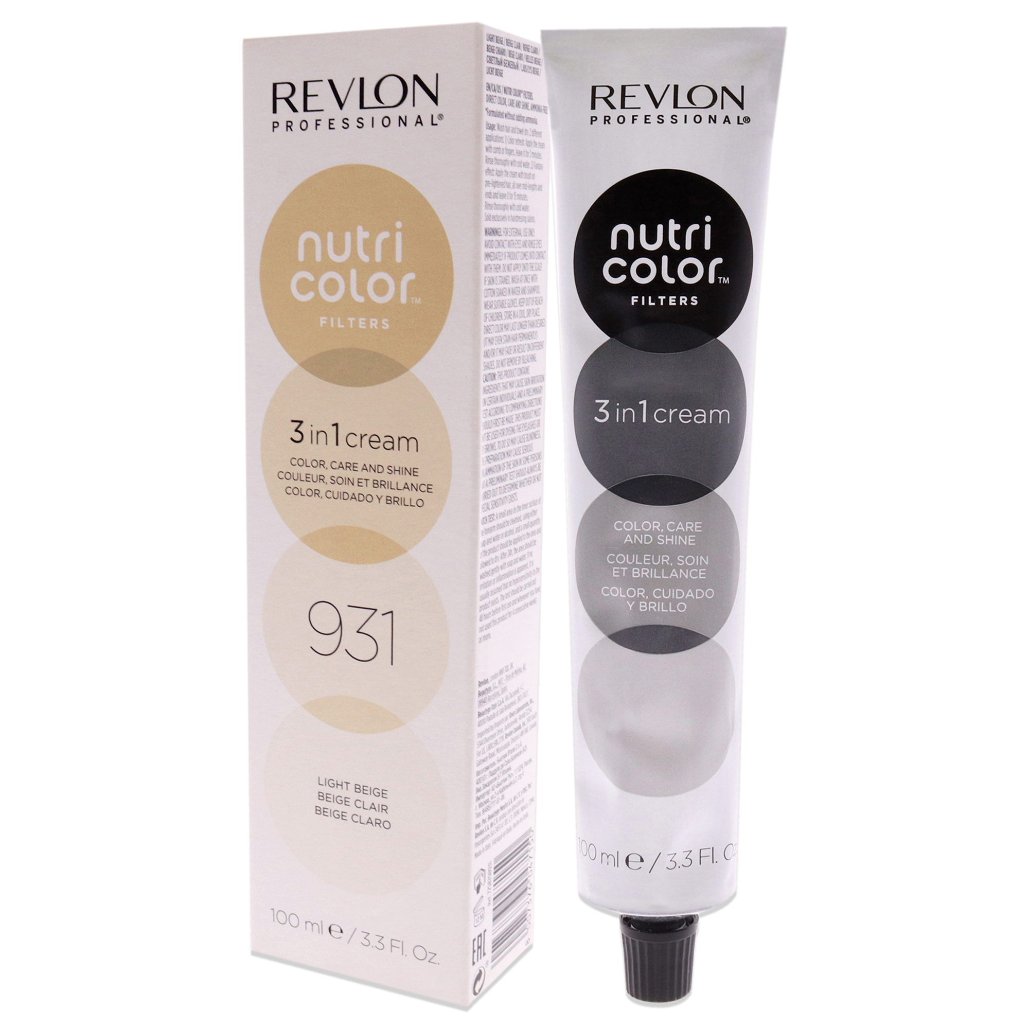 Foto 5 pulgar | Tinte Para El Cabello Revlon Nutri Color Cream 931, Beige Claro, 100 Ml - Venta Internacional.