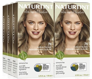 Foto 1 | Tinte De Pelo Naturtint 7n, Rubio Avellana, 100% Cobertura Gris, 6 Unidades - Venta Internacional.