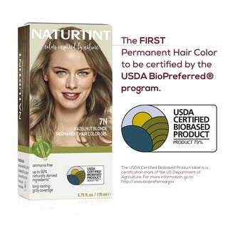 Foto 7 | Tinte De Pelo Naturtint 7n, Rubio Avellana, 100% Cobertura Gris, 6 Unidades - Venta Internacional.