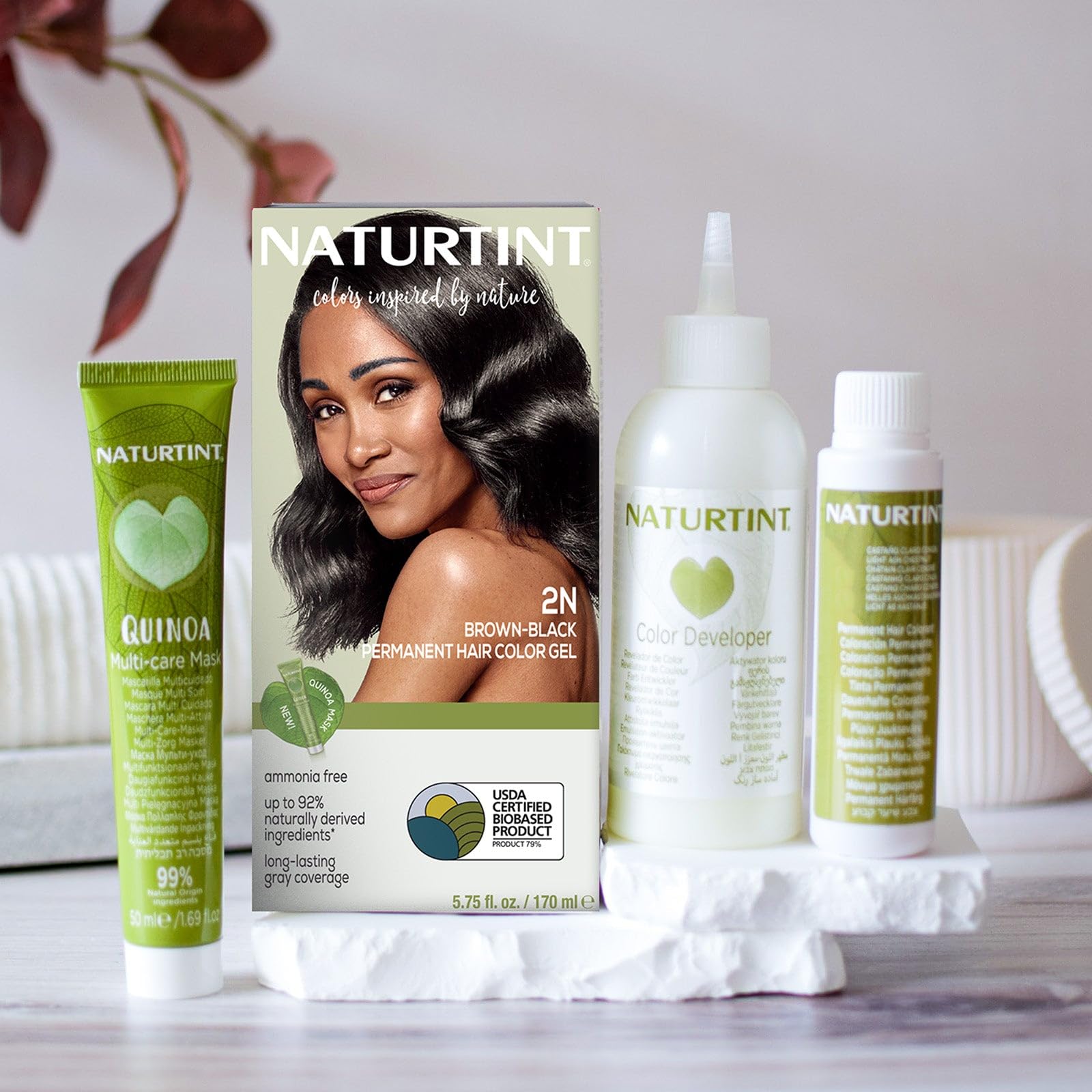 Foto 6 | Tinte De Pelo Naturtint 2n, Marrón Y Negro, Permanente, Sin Amoniaco - Venta Internacional.
