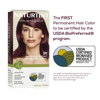 Foto 7 | Color De Pelo Naturtint, 5 M, Color Caoba Claro, Castaño, Paquete De 6 Unidades - Venta Internacional.