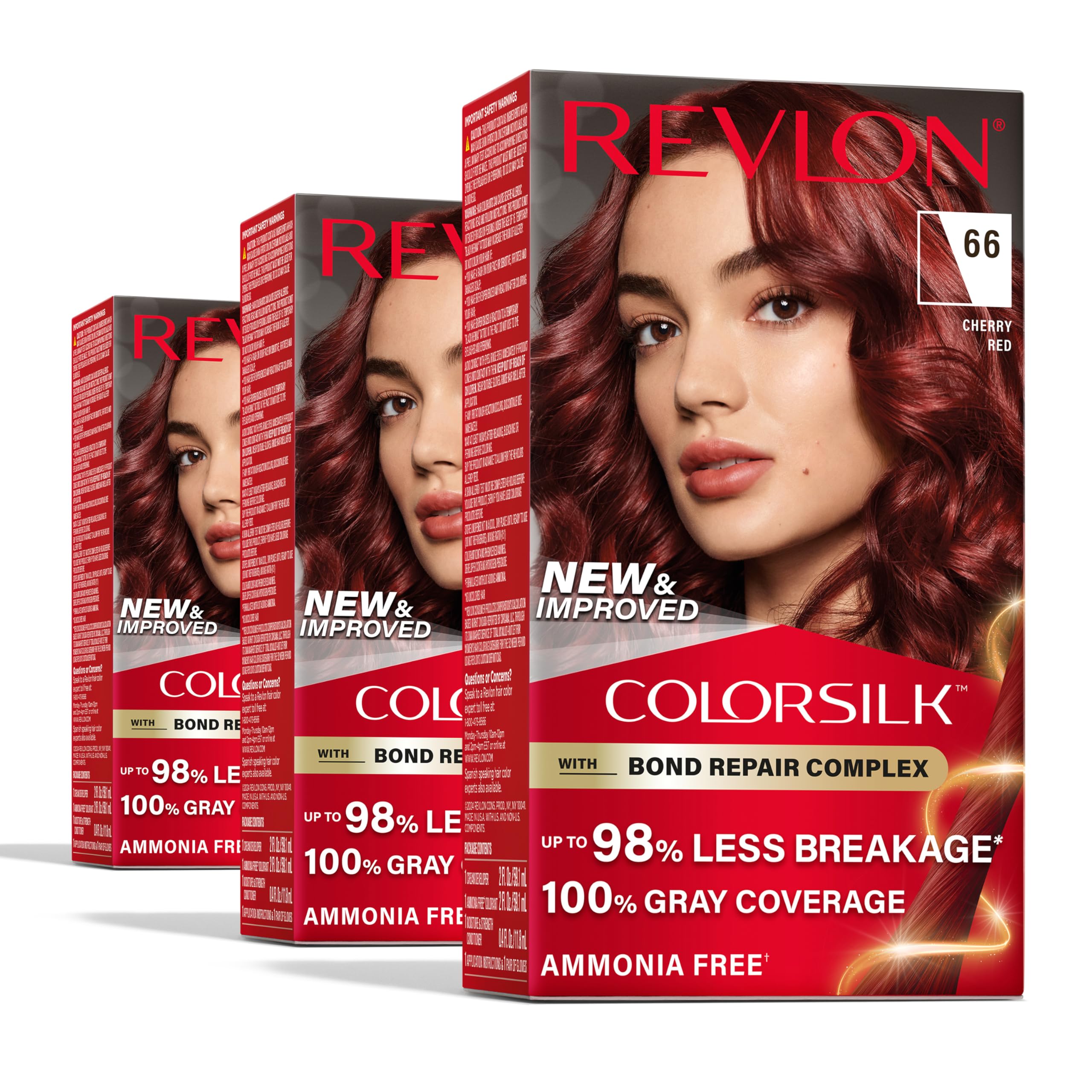 Foto 2 pulgar | Revlon Colorsilk Con Complejo Reparador De Uniones, Tinte Rojo Permanente Para El Cabello, Cobertura - Venta Internac