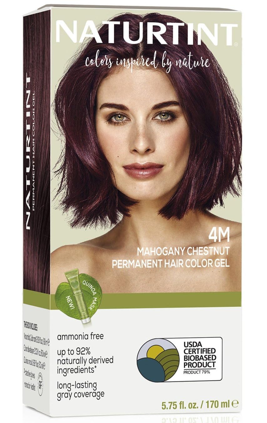 Foto 2 pulgar | Tinte De Pelo Naturtint 4m Caoba Castaño Permanente - Venta Internacional.
