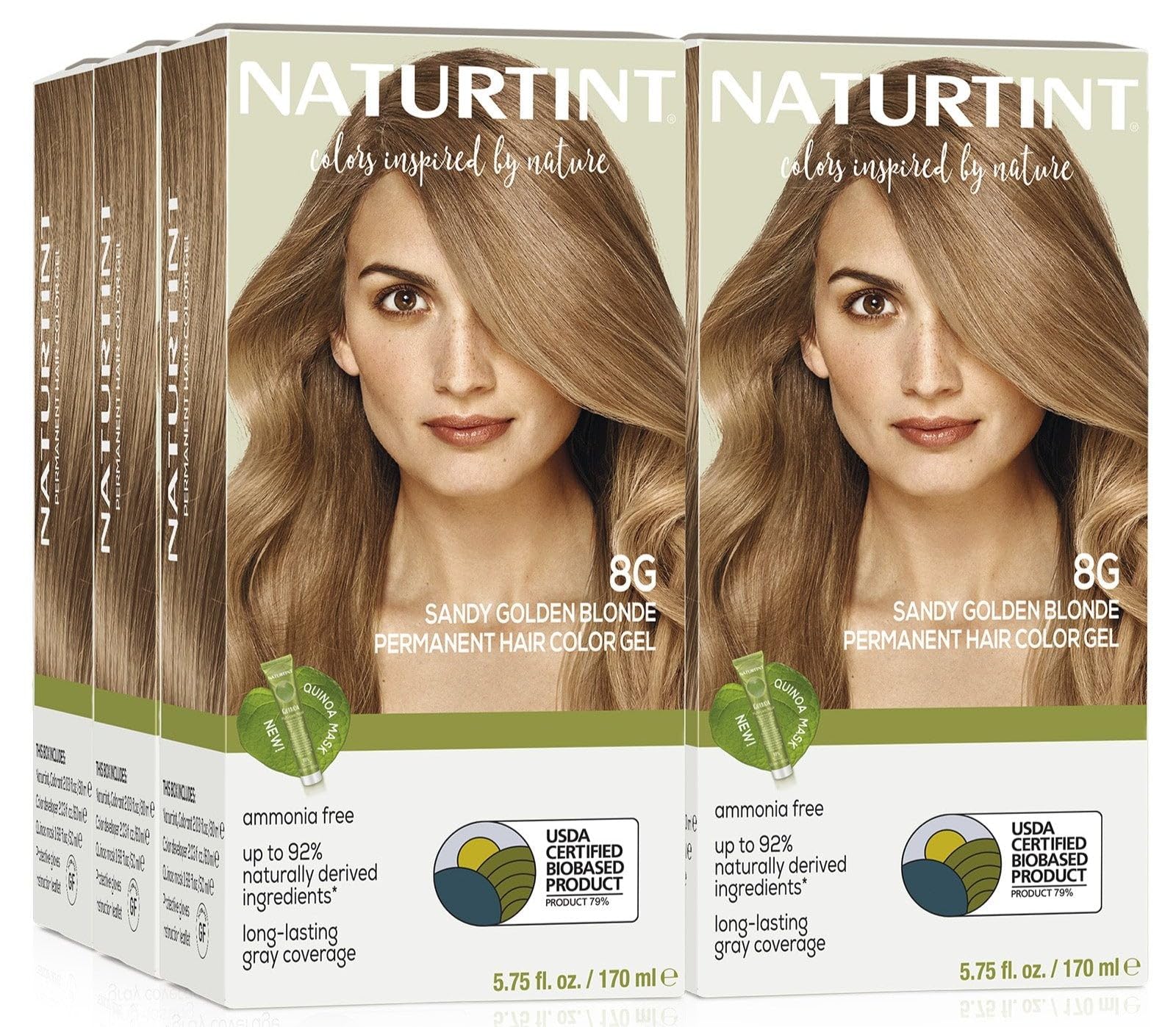 Foto 2 pulgar | Tinte De Pelo Naturtint 8g Sandy Golden Blonde X6 Sin Amoniaco - Venta Internacional.