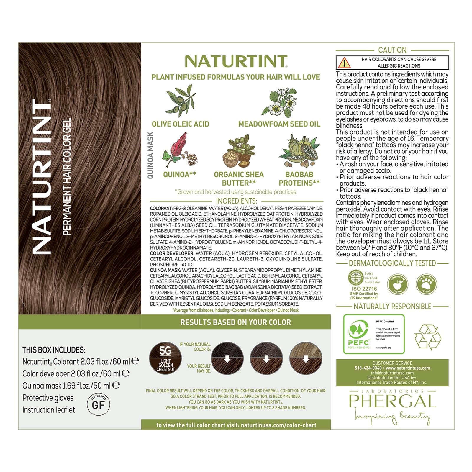 Foto 5 pulgar | Tinte De Pelo Naturtint 5g Light Golden Chestnut X1 - Venta Internacional.