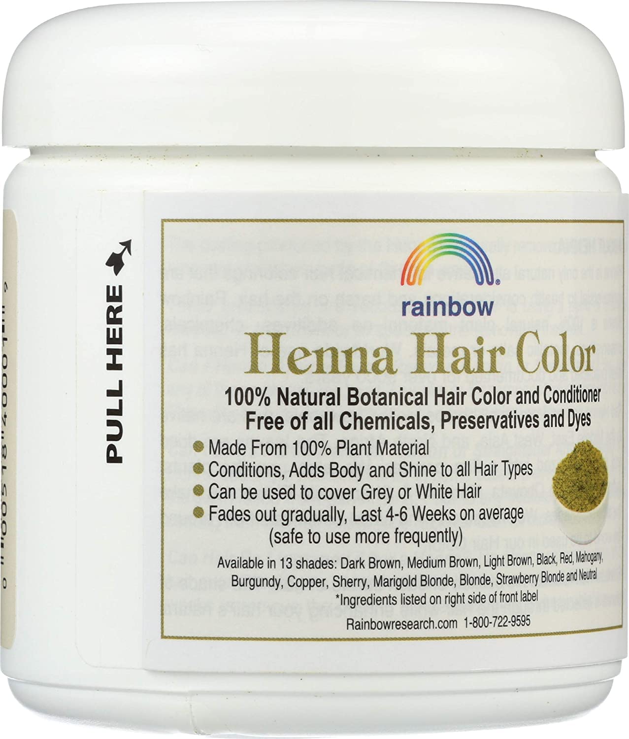 Foto 3 pulgar | Henna Rainbow Research Red 120 Ml (paquete De 2) - Venta Internacional.