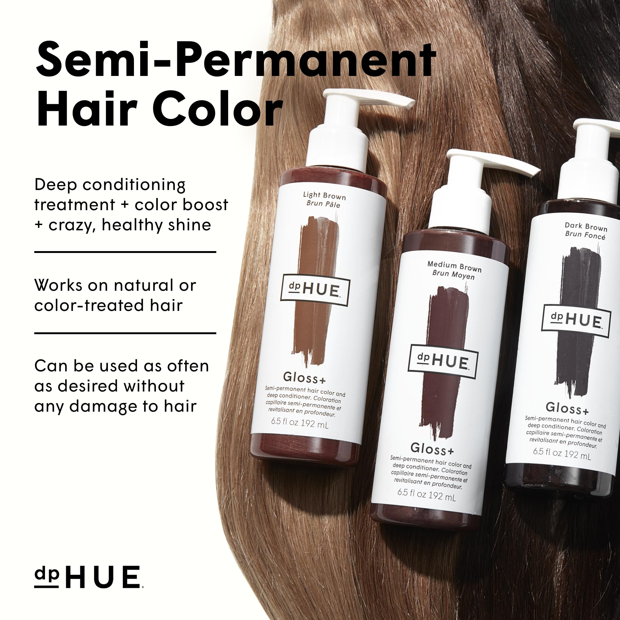 Foto 5 pulgar | Tinte Y Acondicionador Para Cabello Dphue Gloss+ Cool Medium Brown - Venta Internacional.