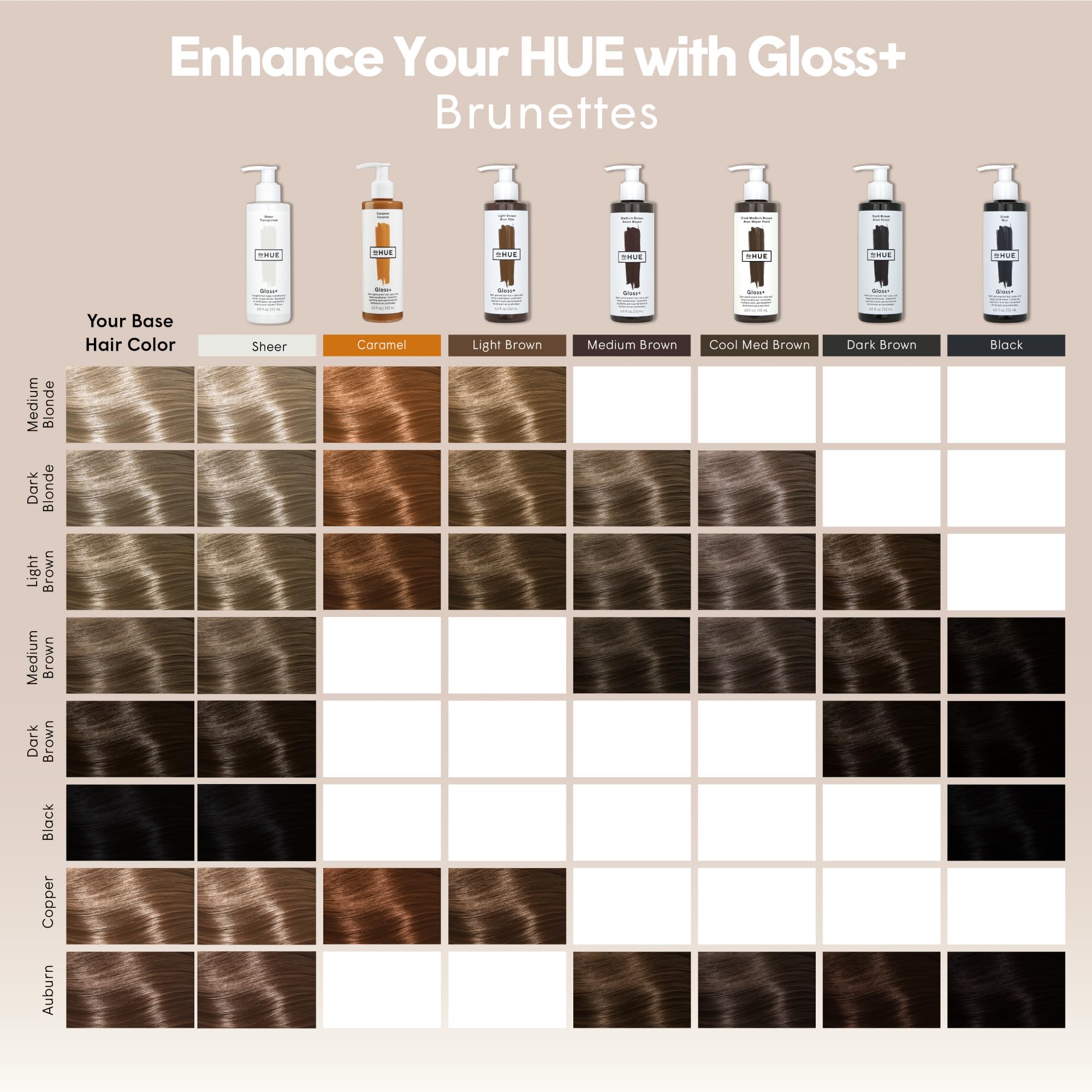 Foto 7 pulgar | Tinte Y Acondicionador Para Cabello Dphue Gloss+ Cool Medium Brown - Venta Internacional.