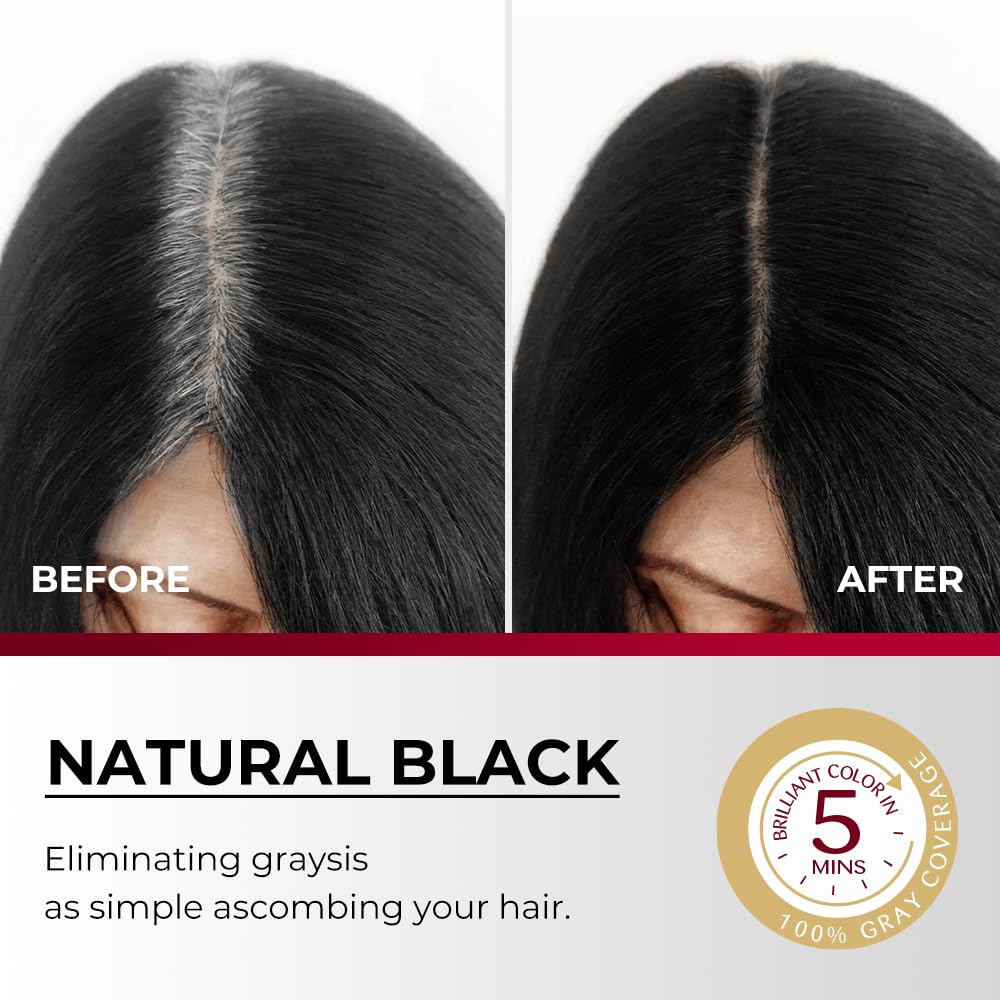 Foto 7 pulgar | Tinte Para El Cabello Karseell Easy Pein-color Para Hombre, 80 Ml, Negro - Venta Internacional.