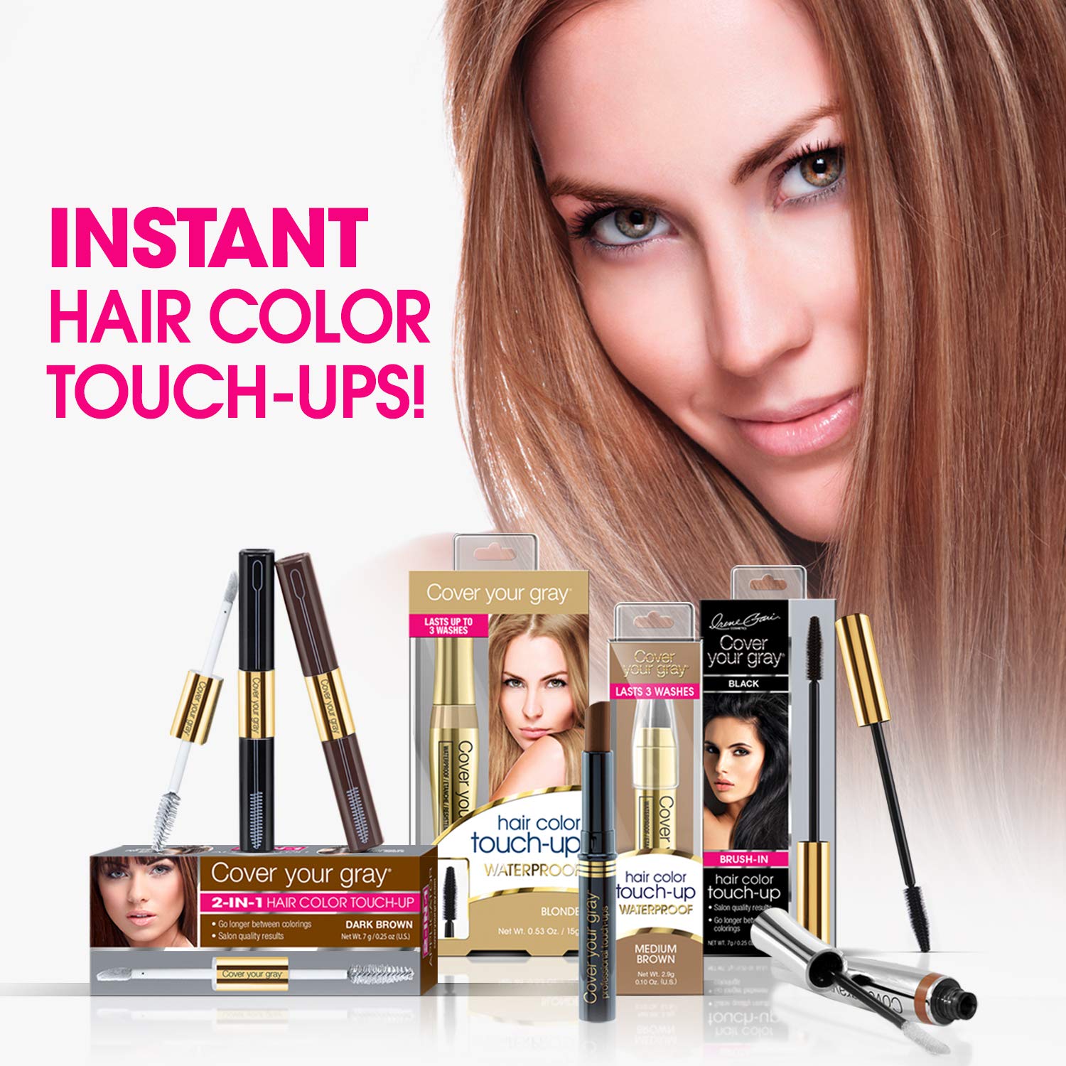 Foto 5 | Máscara Para El Cabello Cover Your Gray Con Brocha Negra (paquete De 6) - Venta Internacional.