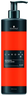 Foto 1 | Máscara De Color Schwarzkopf Chromaid Copper Bonding 500 Ml 7-77 - Venta Internacional.