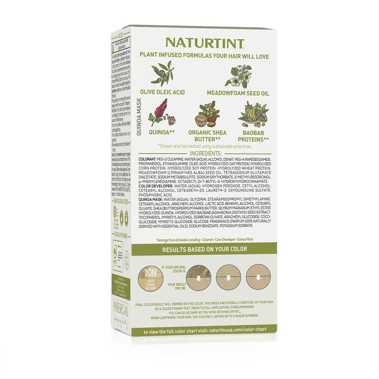 Foto 6 pulgar | Color De Cabello Naturtint 10n Light Dawn Blonde, Paquete 1 - Venta Internacional.