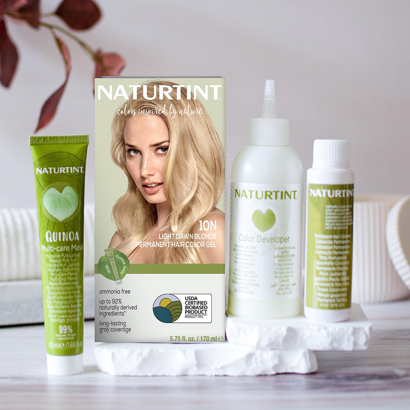Foto 7 pulgar | Color De Cabello Naturtint 10n Light Dawn Blonde, Paquete 1 - Venta Internacional.
