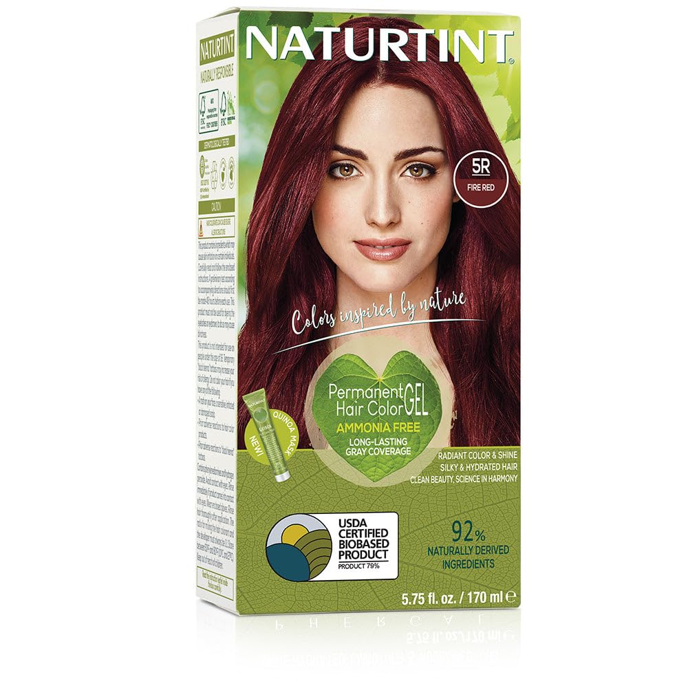 Foto 2 pulgar | Tinte De Pelo Naturtint Permanent 5r Fire Red, Sin Amoniaco, Vegano - Venta Internacional.