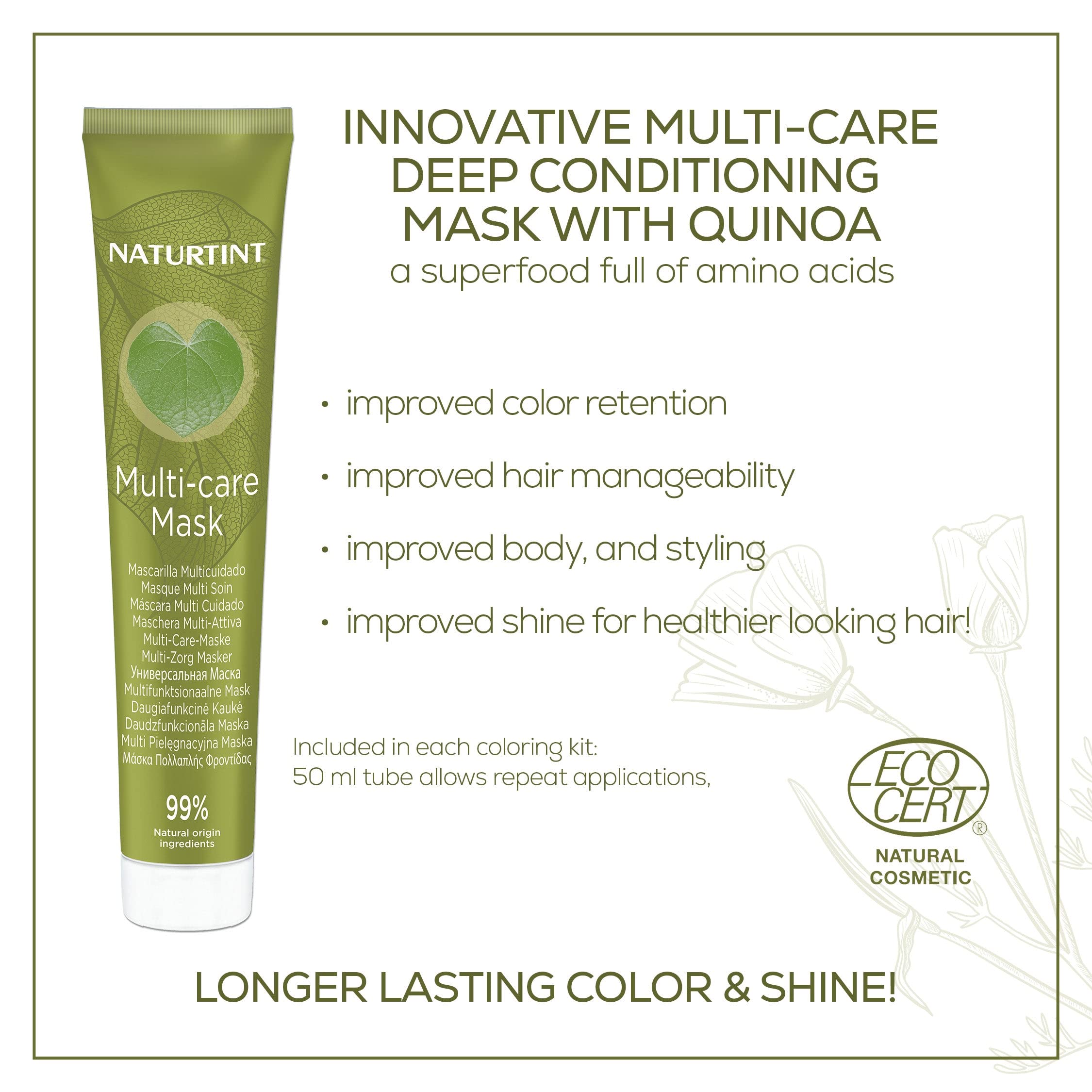 Foto 5 | Tinte De Pelo Naturtint Permanent 8a Rubio Ceniza 175 Ml - Venta Internacional.