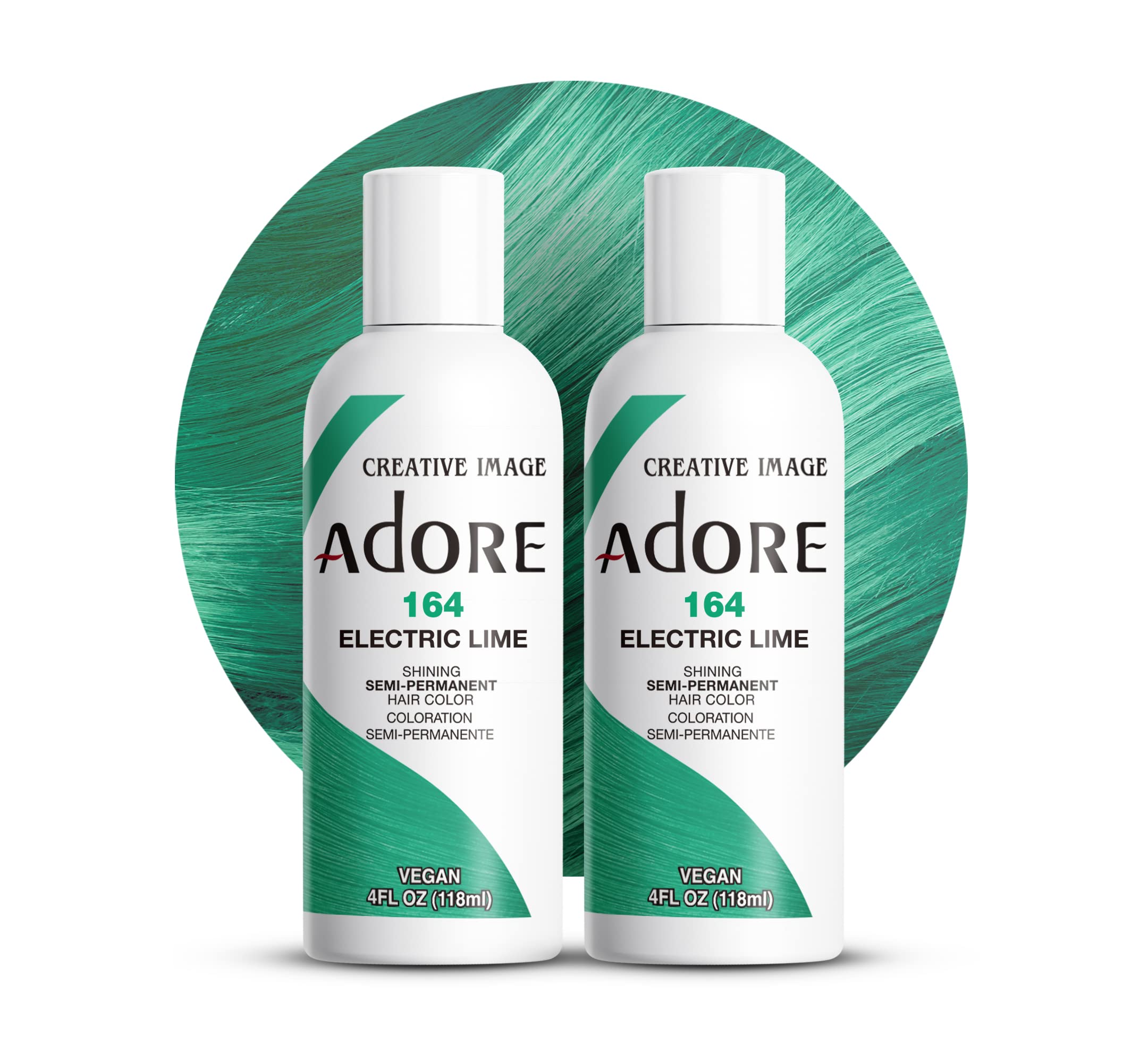 Foto 2 pulgar | Tinte Para El Cabello Adore Semi Permanent Electric Lime 120 Ml (paquete De 2) - Venta Internacional.