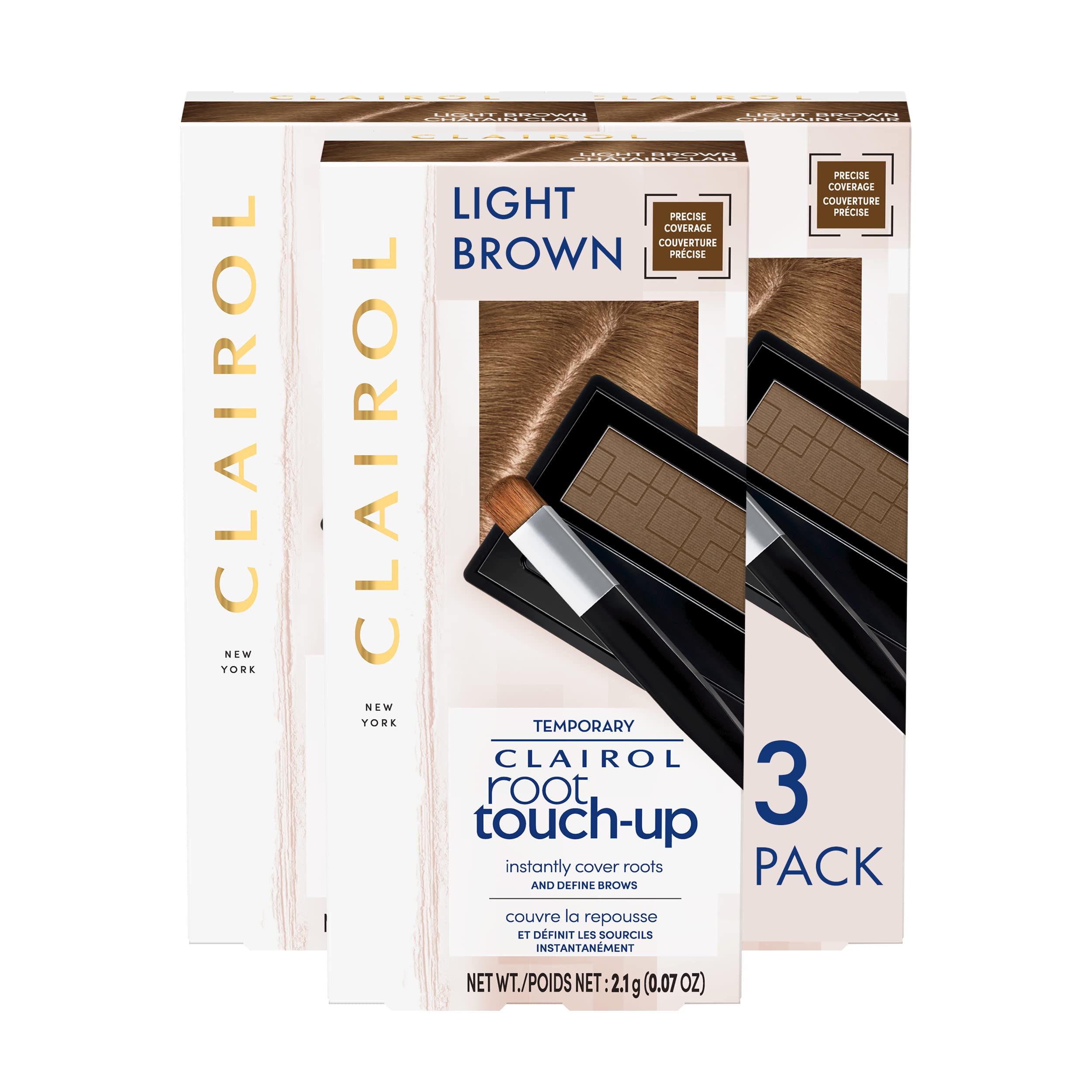 Foto 1 | Polvo Corrector Temporal Root Touch-up Clairol Brown Claro - Venta Internacional.