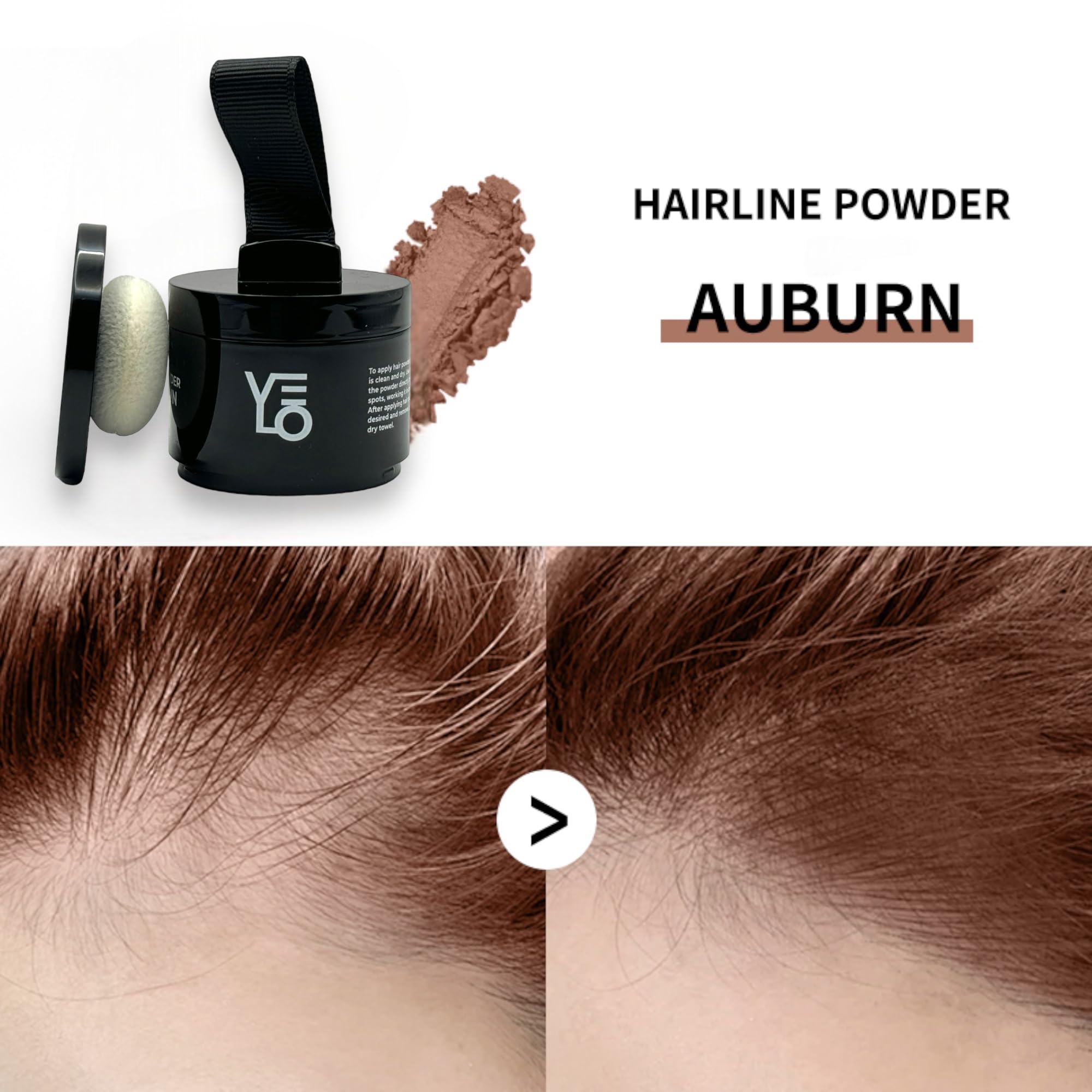 Foto 3 pulgar | Hairline Powder Velo Oculta Instantáneamente La Caída Del Cabello Castaño - Venta Internacional.