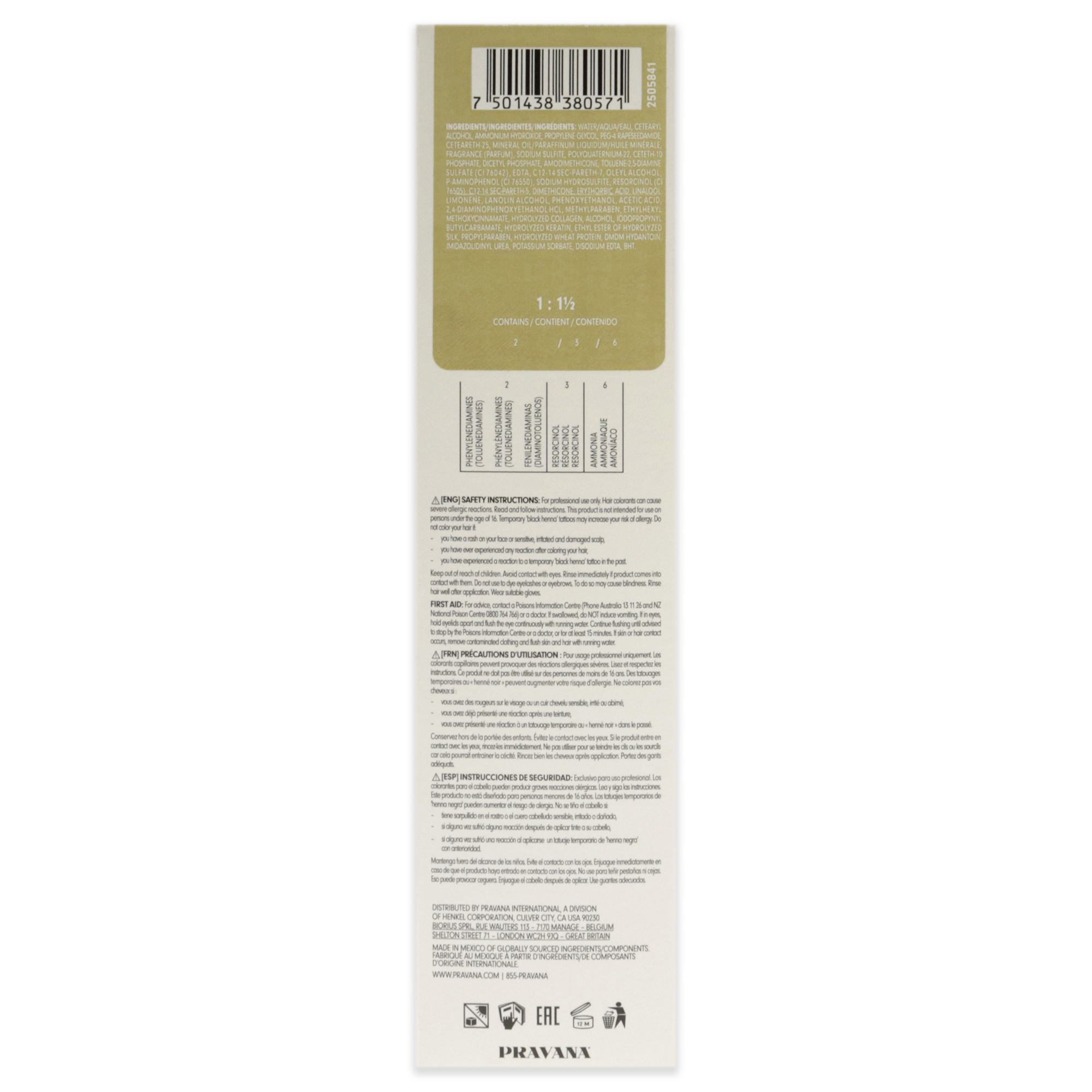 Foto 7 pulgar | Tinte De Cabello En Crema - Extra Light Ash Golden B - Venta Internacional.