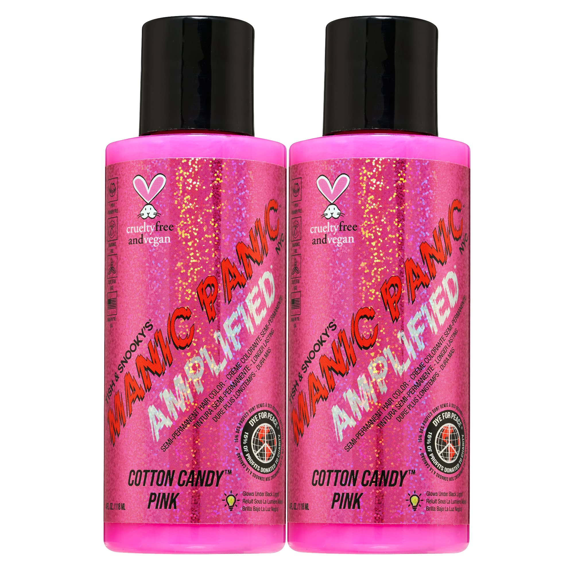 Foto 2 pulgar | Tinte Para El Cabello Manic Panic Cotton Candy Pink Amplified 118 Ml (paquete De 2) - Venta Internacional.