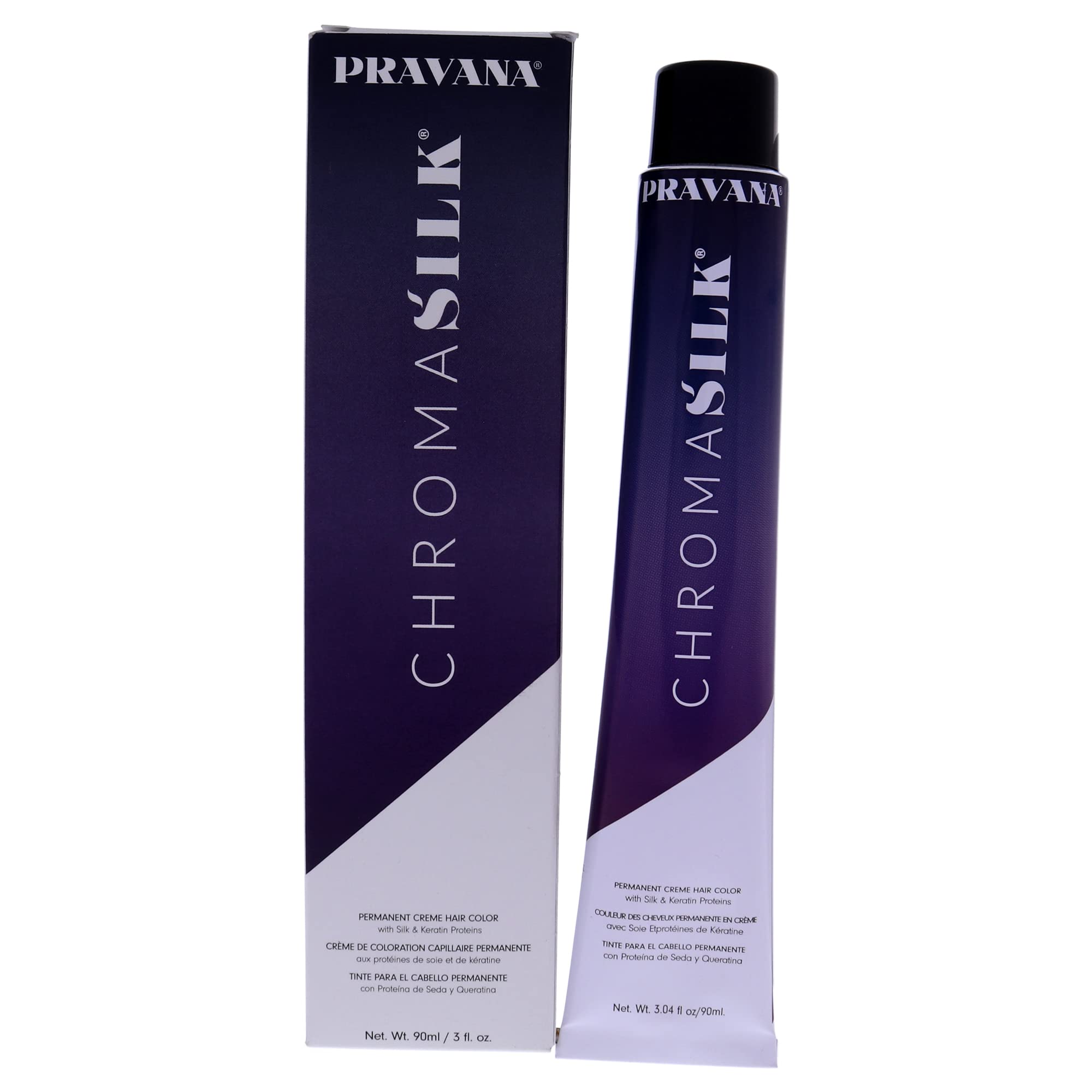 Color De Cabello Pravana Chromasilk Creme 7.7 Rubio Violeta Claro - Venta Internacional.